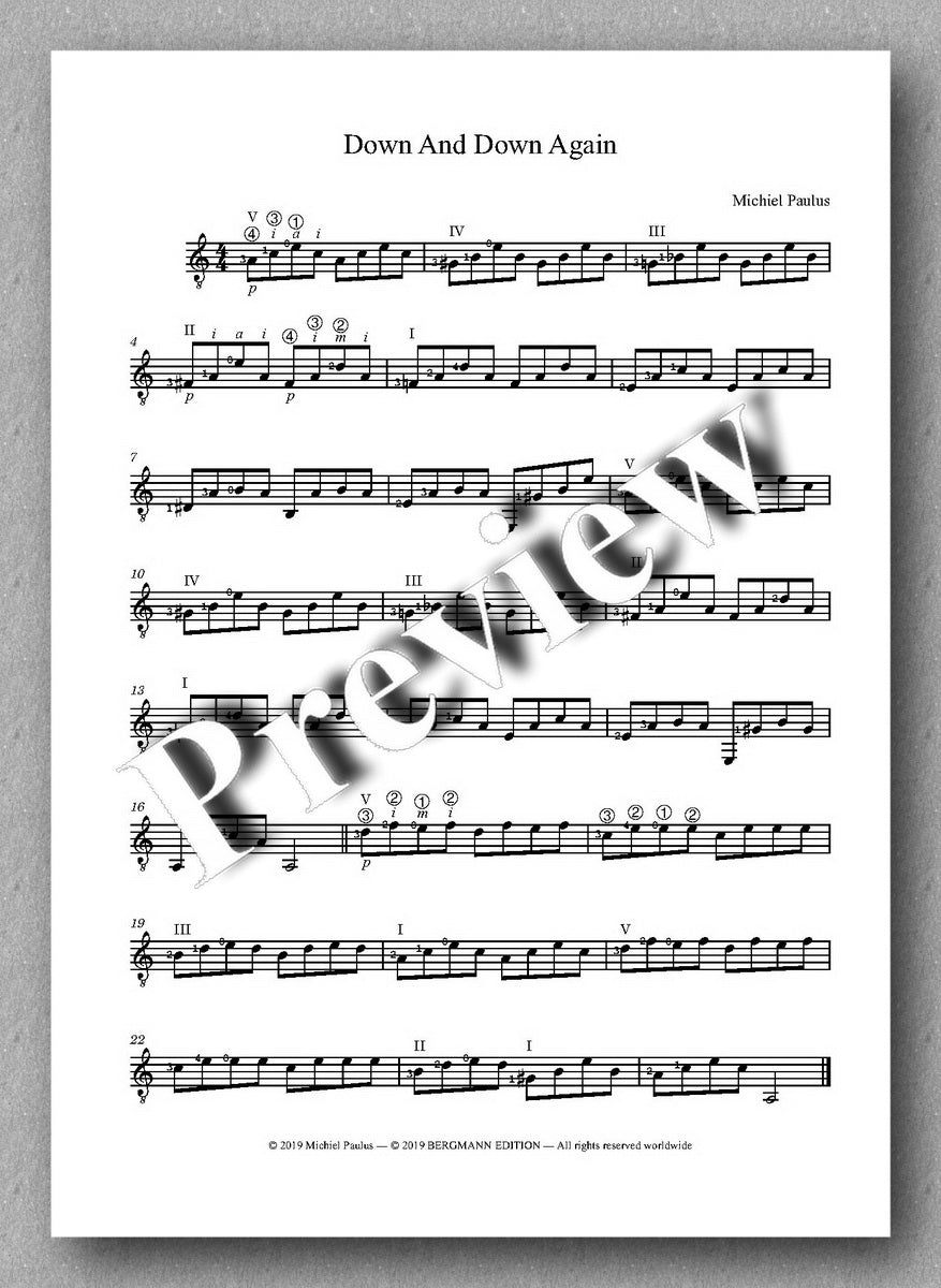 Sculptures, Album 1 - preview of the music score 1