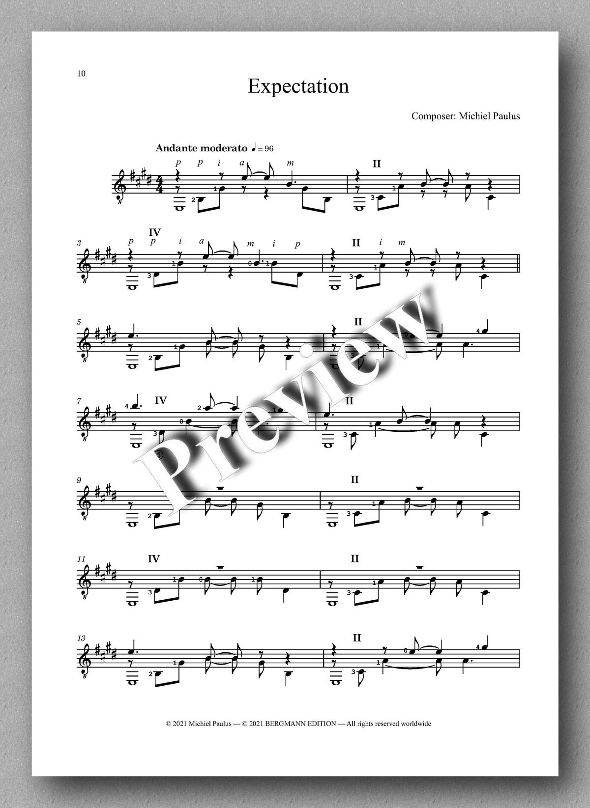 Paulus, Sculptures, Album 9 - music score 3