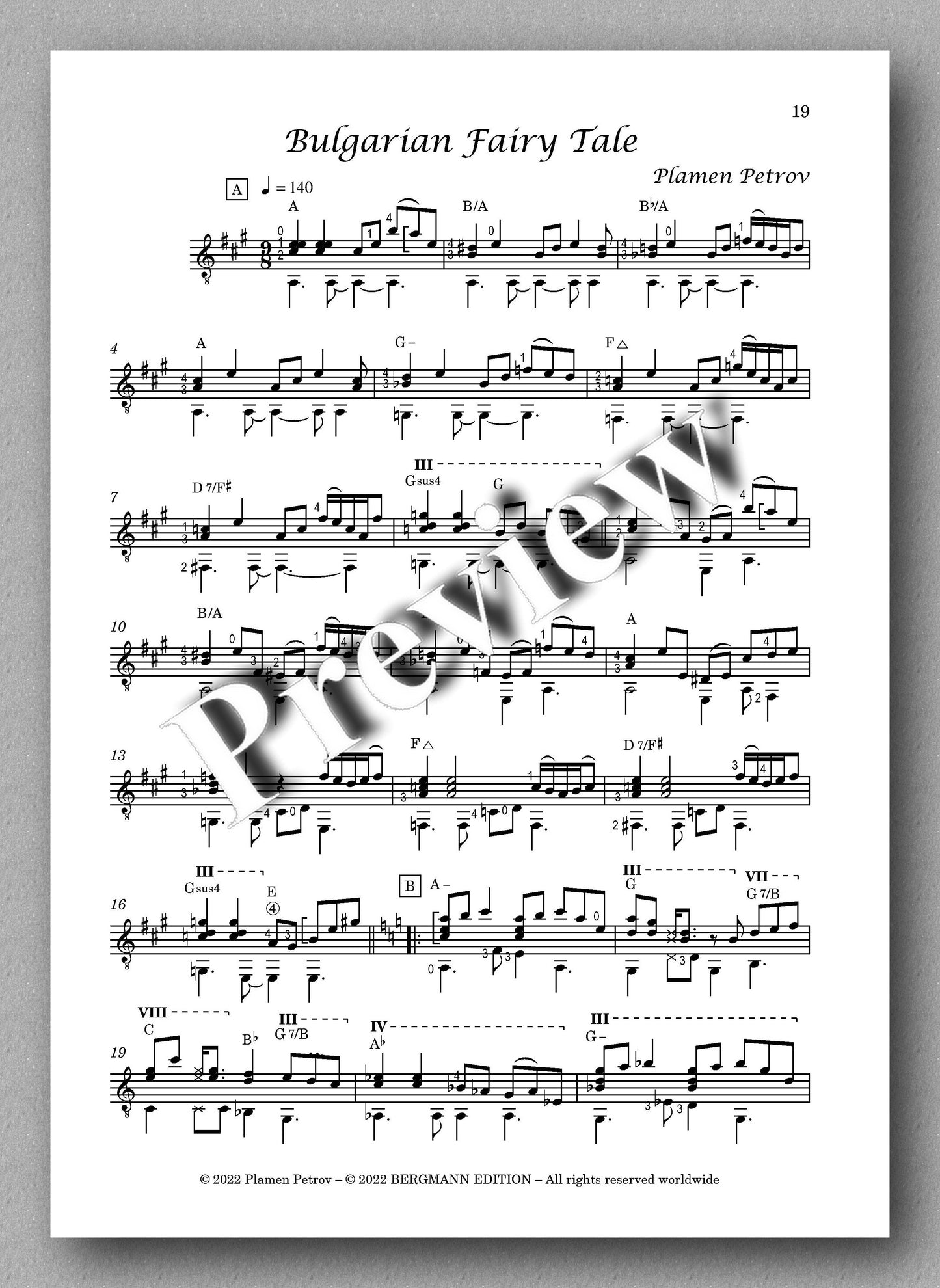 In Bulgarian Mood by Plamen Petrov - preview of the music score 4