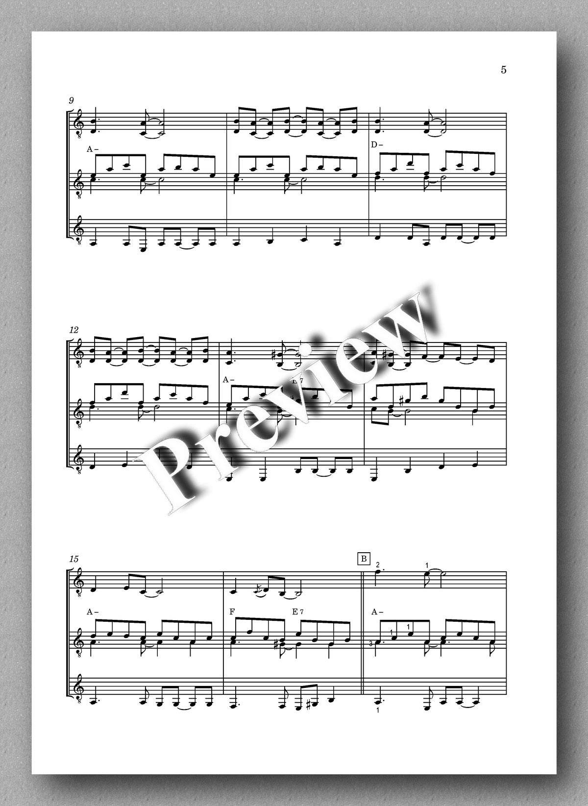 Petrov, May Be Never See You - preview of the music score 2