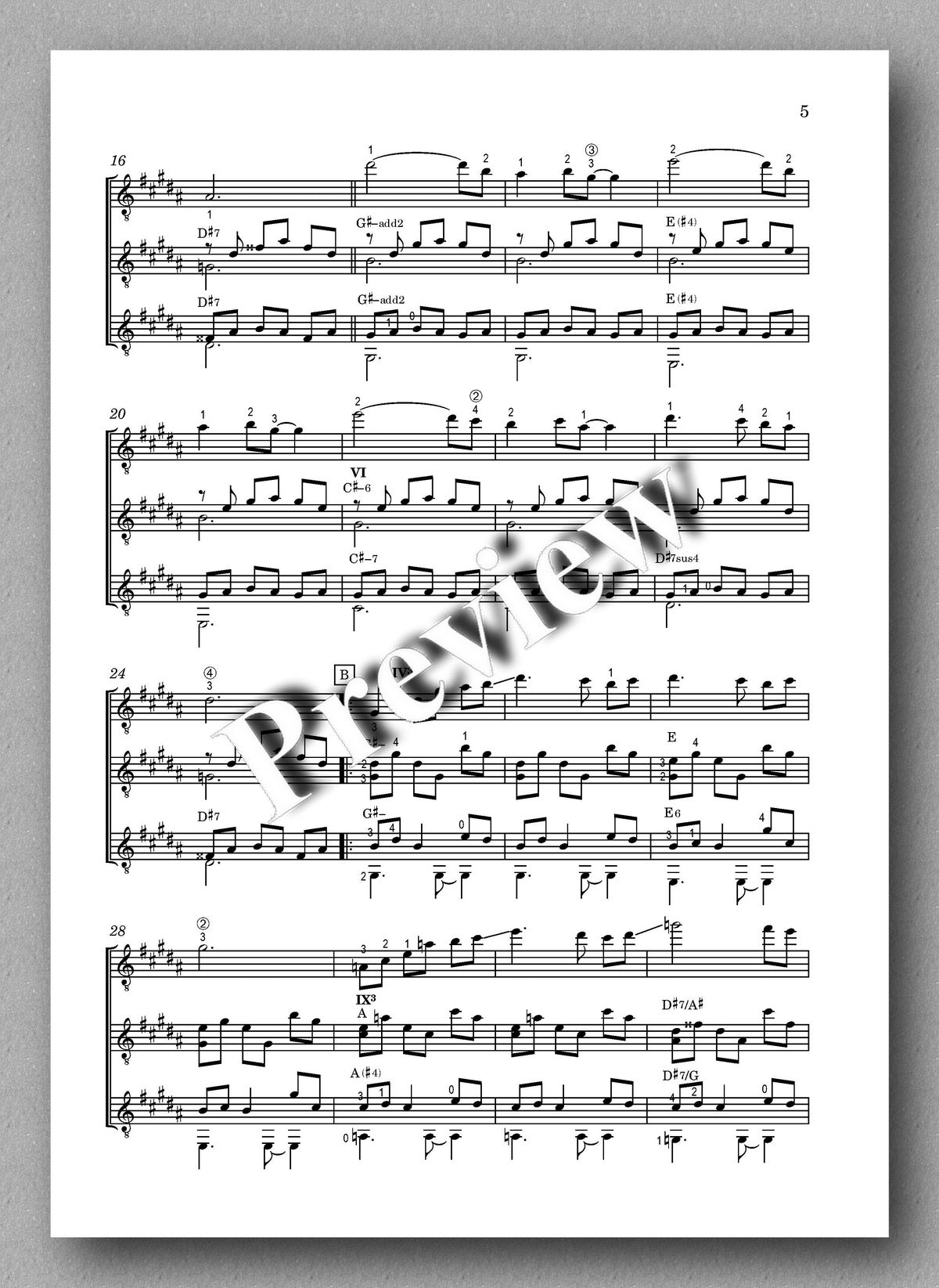 Petrov, Sorrow - music score 2