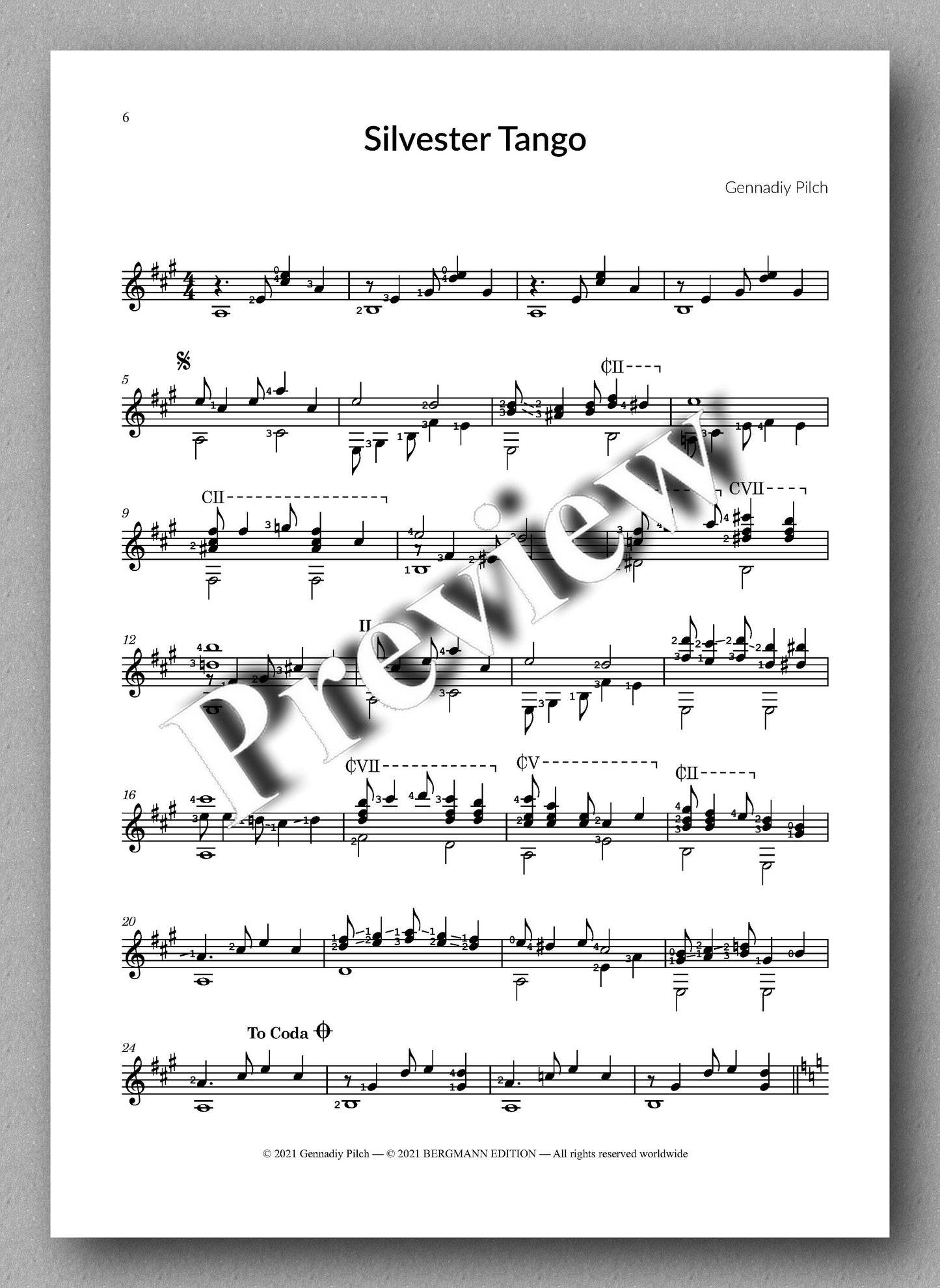 Pilch, Three pieces - Music score 2