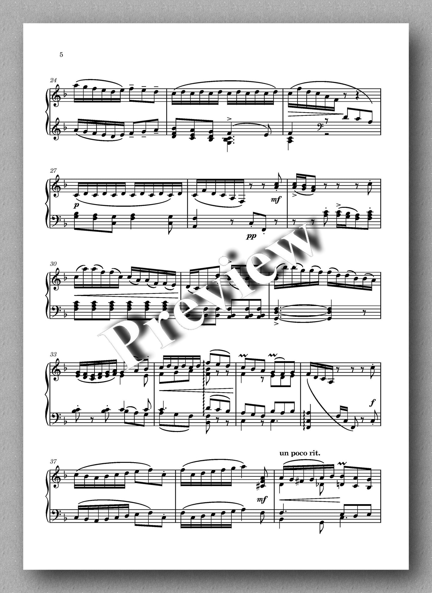 Rebay, Variationen über das Kinderlied "Im Wald und auf der Heide” - music score 2