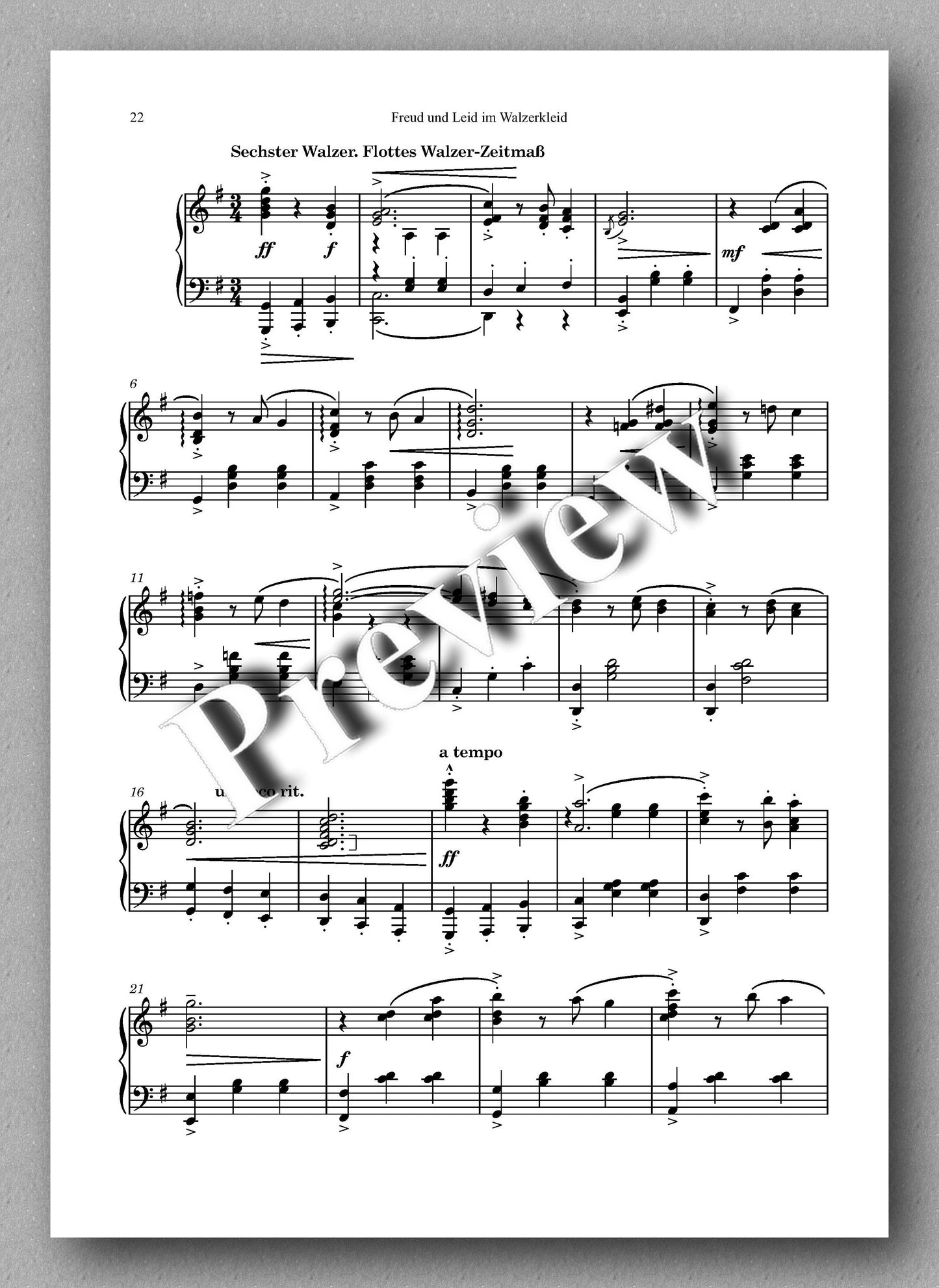 Rebay, Klavier No. 6, Freud und Leid im Walzerkleid - music score 4