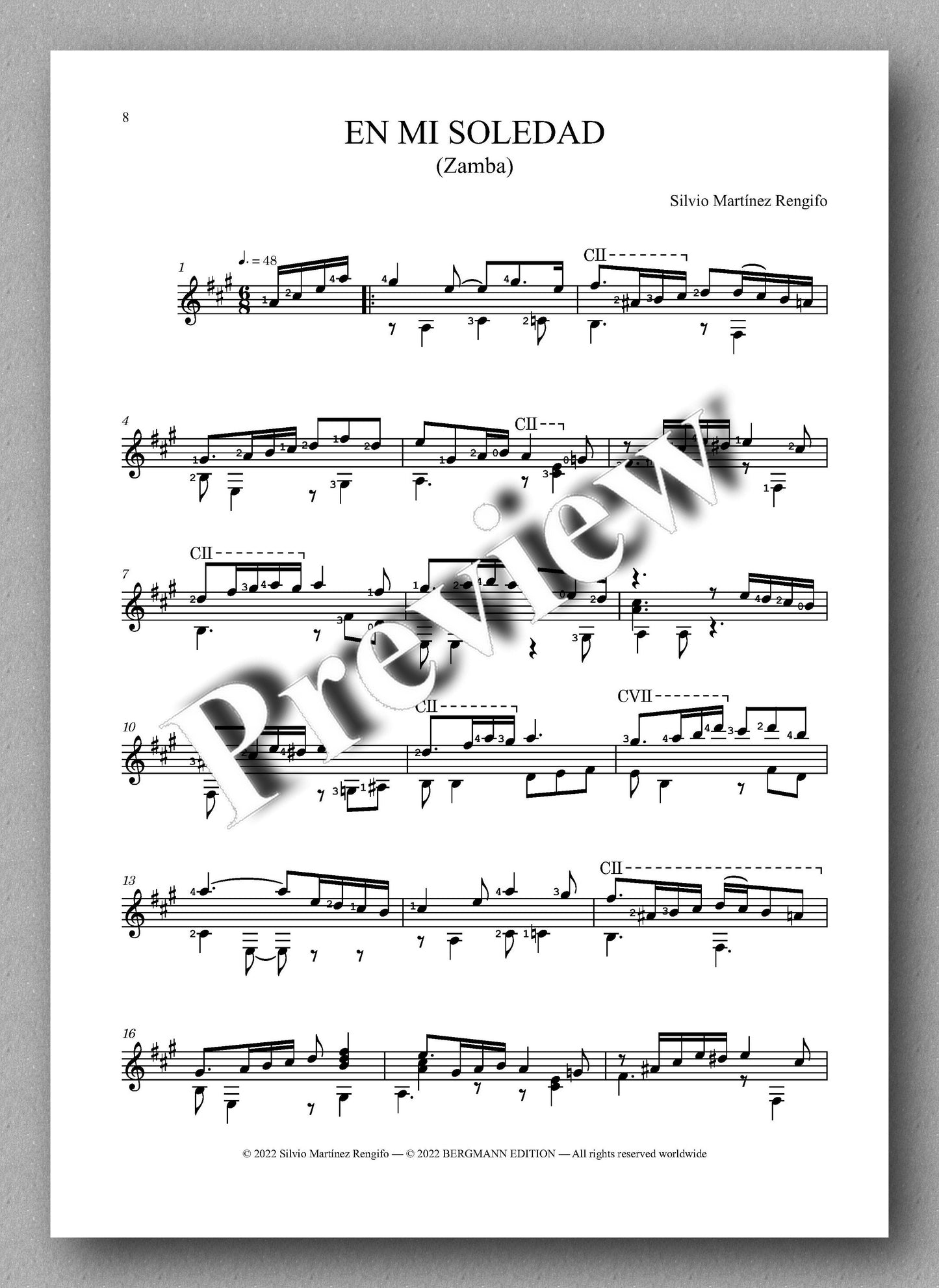 Rengifo, Tríptico - preview of the music score 3