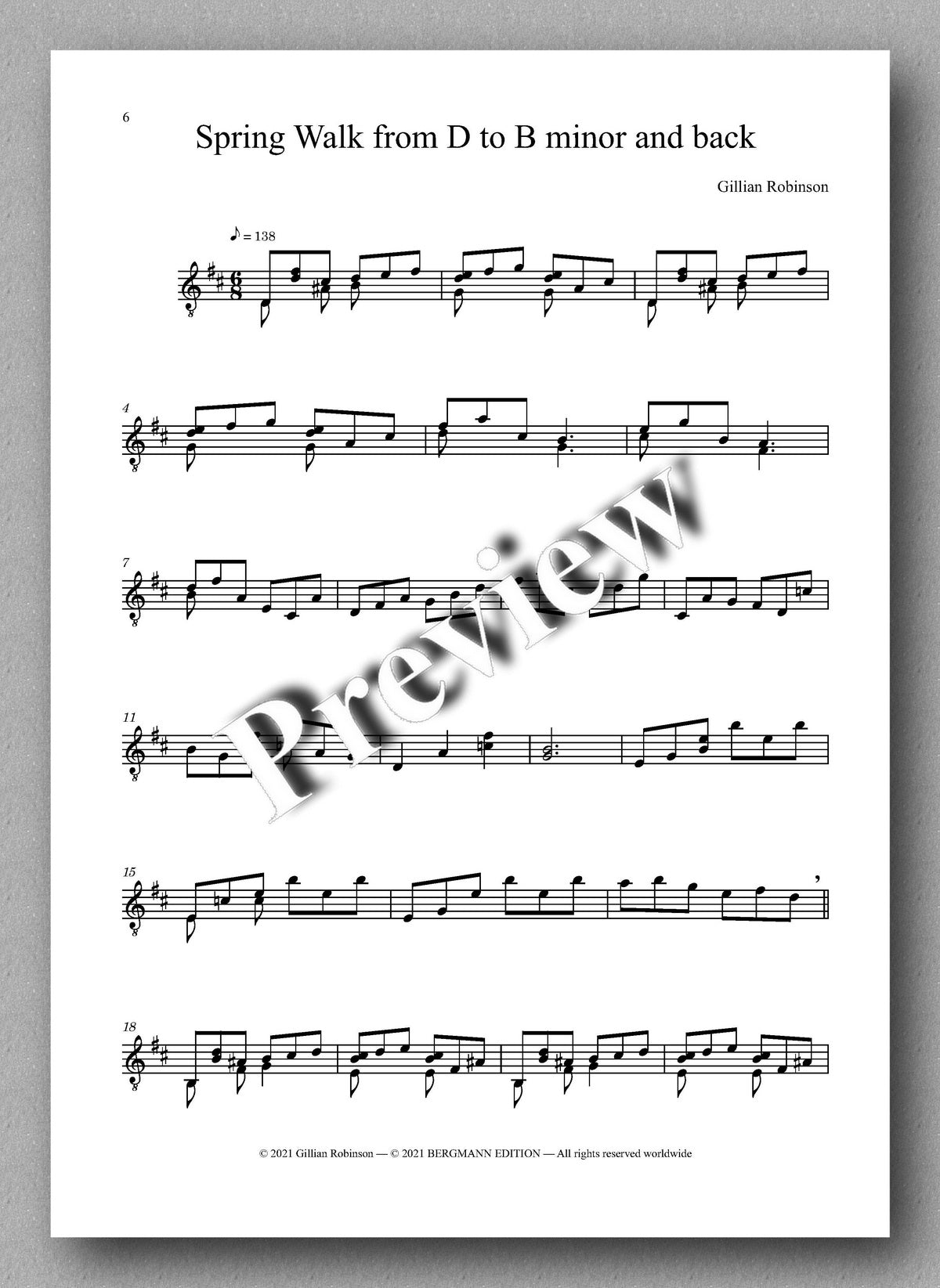 Robinson, Compositions in Three Moods - music score 2