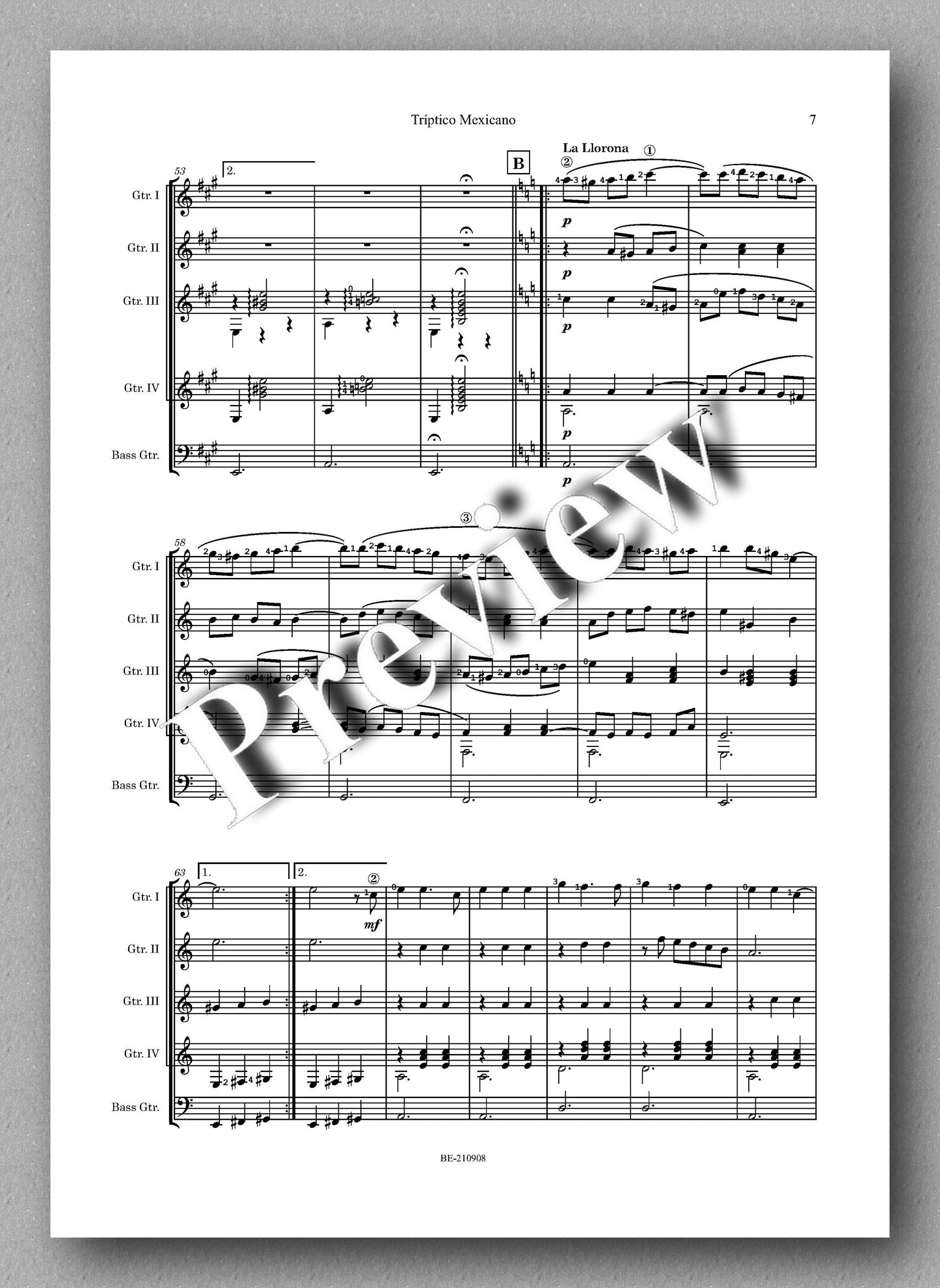 Rodriguez, Tríptico Mexicano - music score 2