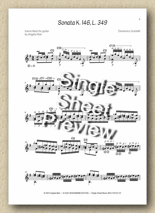 Scarlatti, Sonata in G Major K. 146/L. 349 (Arr. Angela Mair)