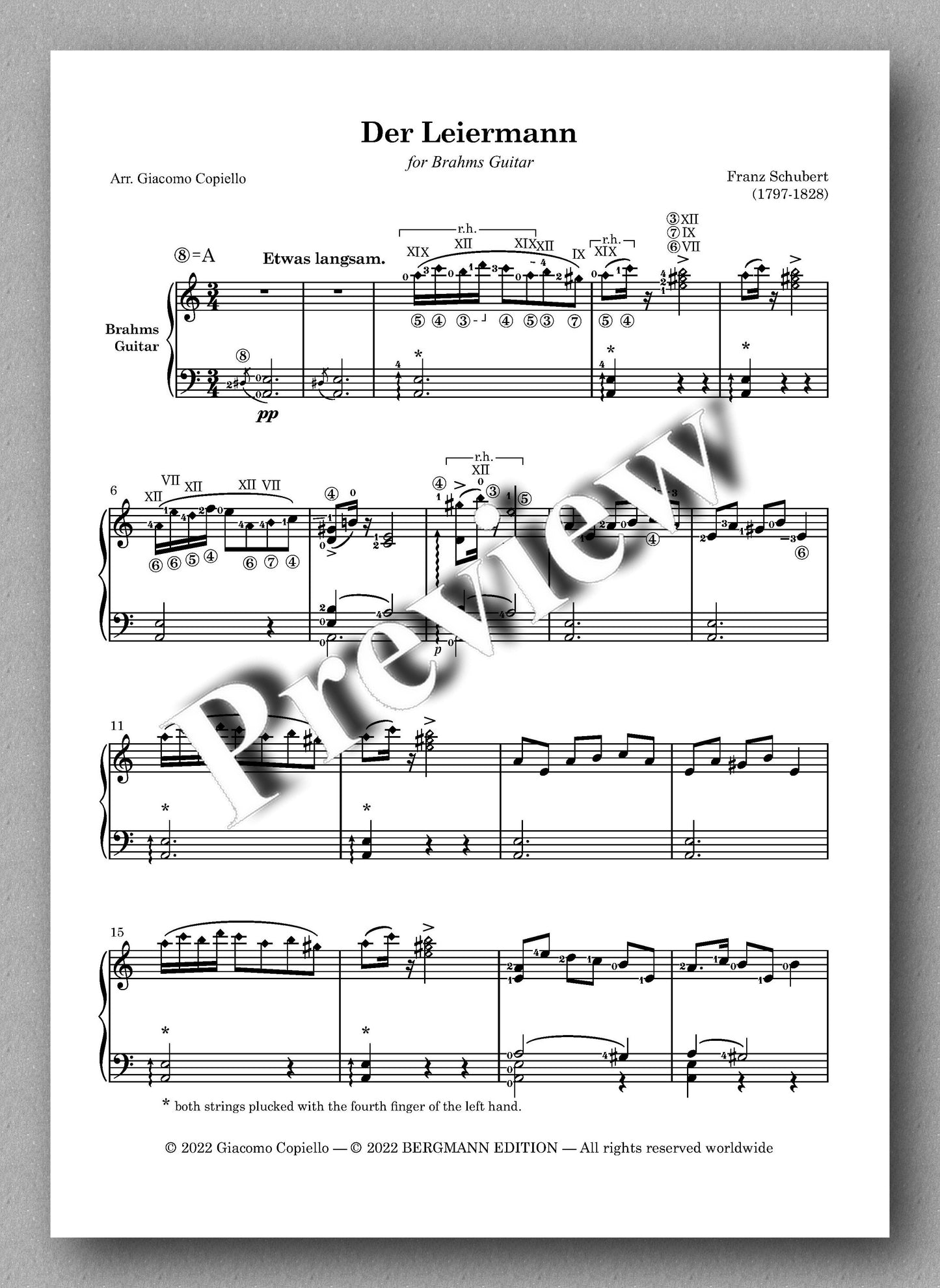 Lieder vol. 1, by Franz Schubert - preview of the music score 2