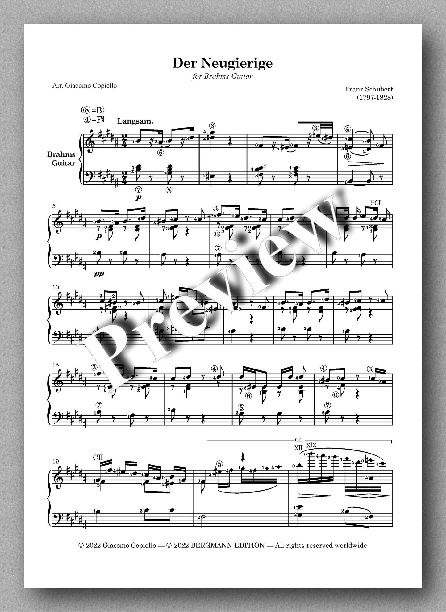 Lieder vol. 1, by Franz Schubert - preview of the music score 3