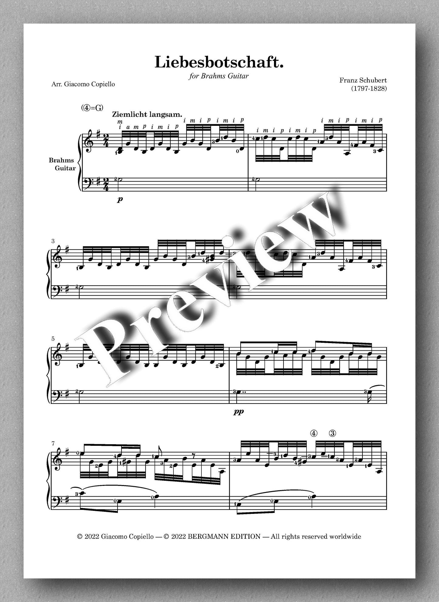 Lieder vol. 2, by Franz Schubert - preview of the music score 2