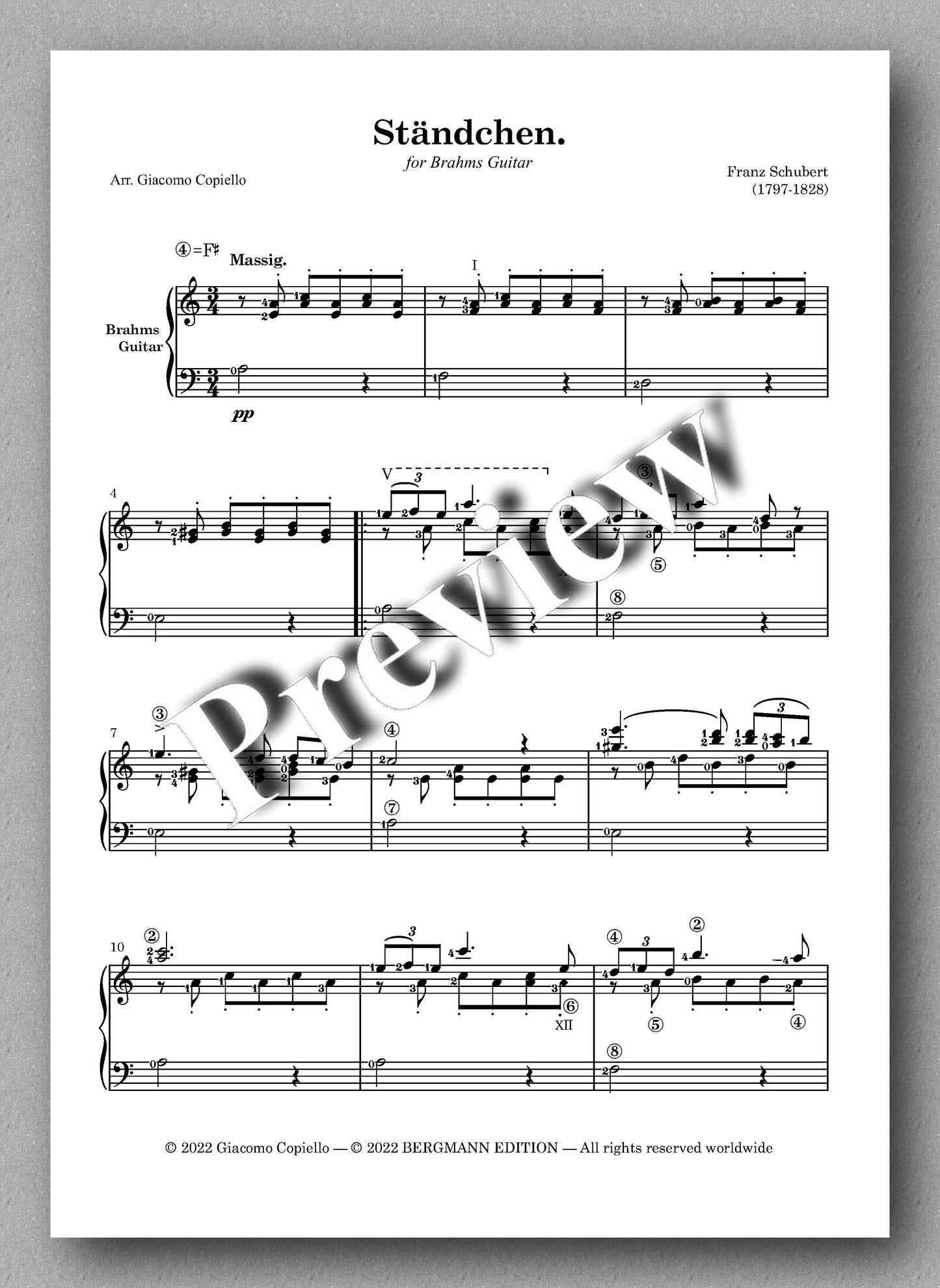 Lieder vol. 2, by Franz Schubert - preview of the music score