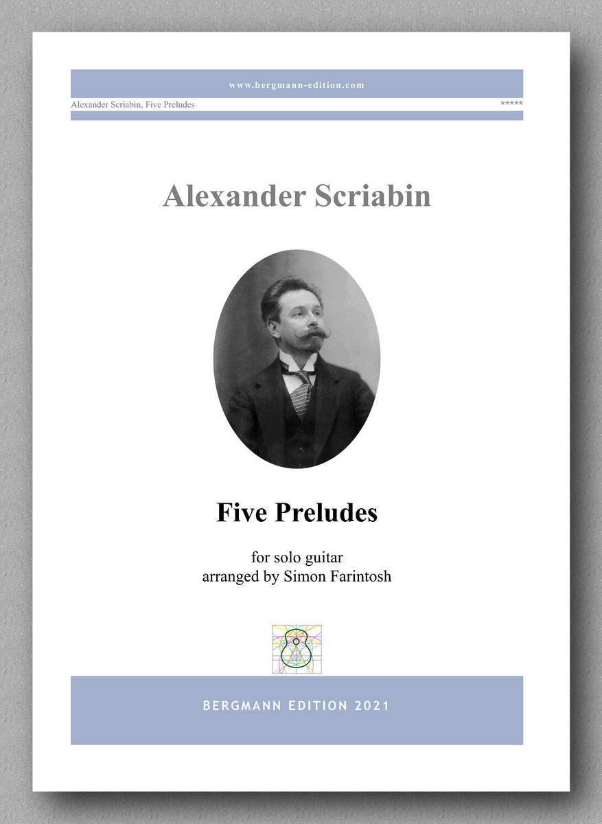 Alexander Scriabin, Five Preludes - cover