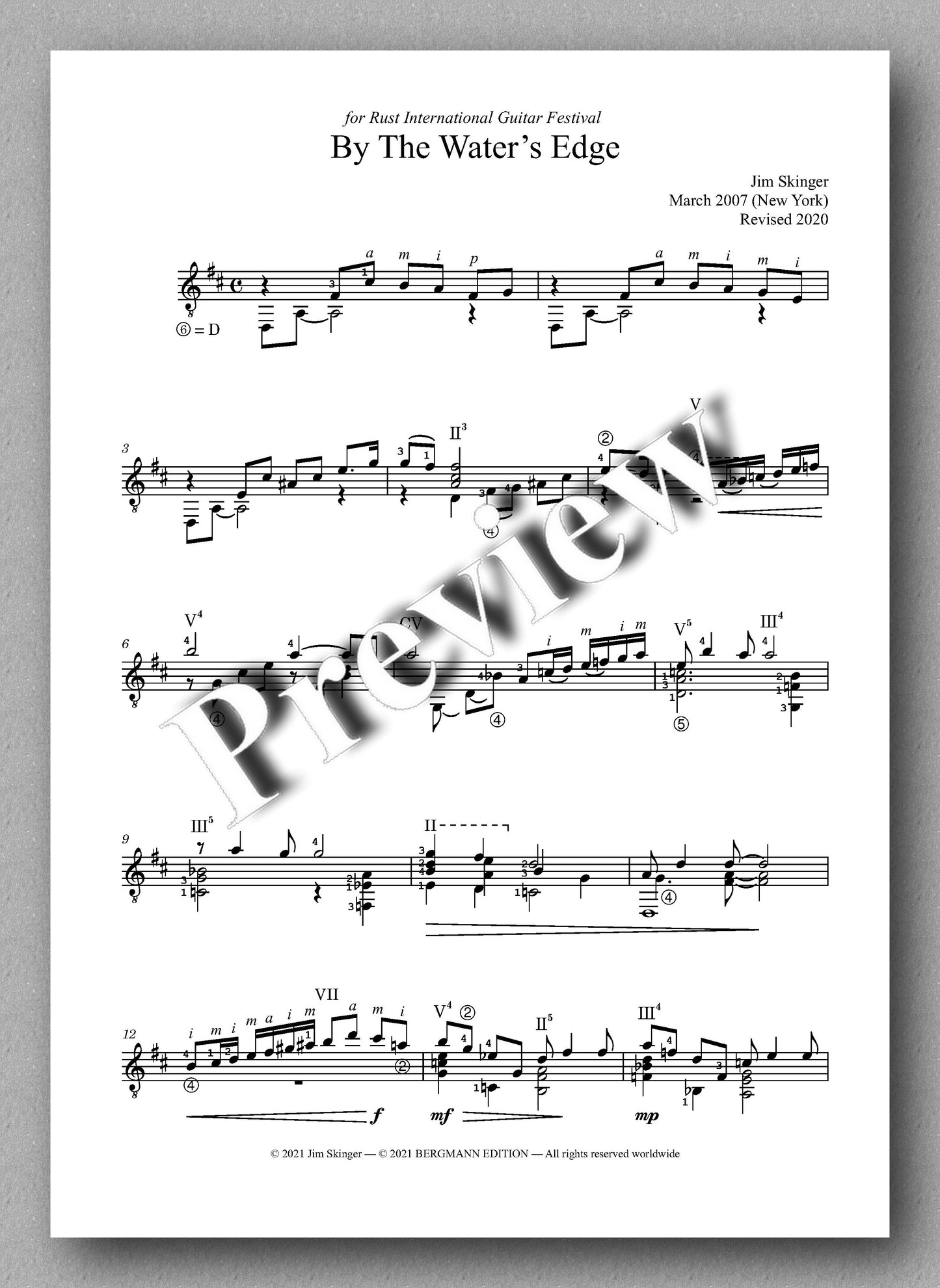 Skinger, By The Water’s Edge - preview of the music