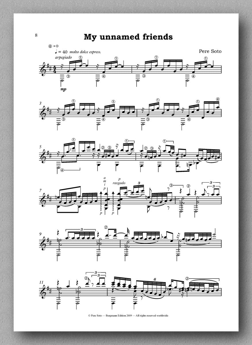 My Unnamed Friend - preview of the score