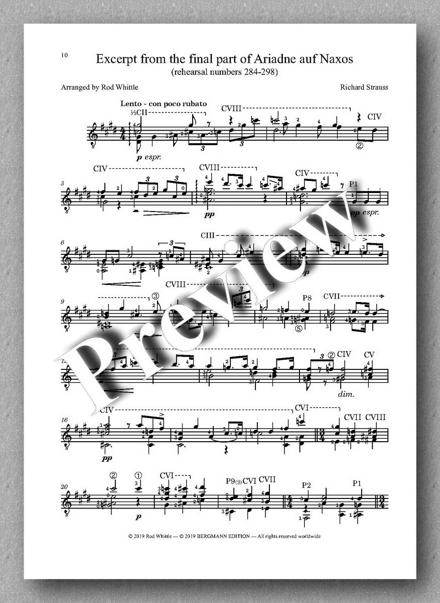 Richard Strauss, Selections from Ariadne auf Naxos - preview of the music score 3