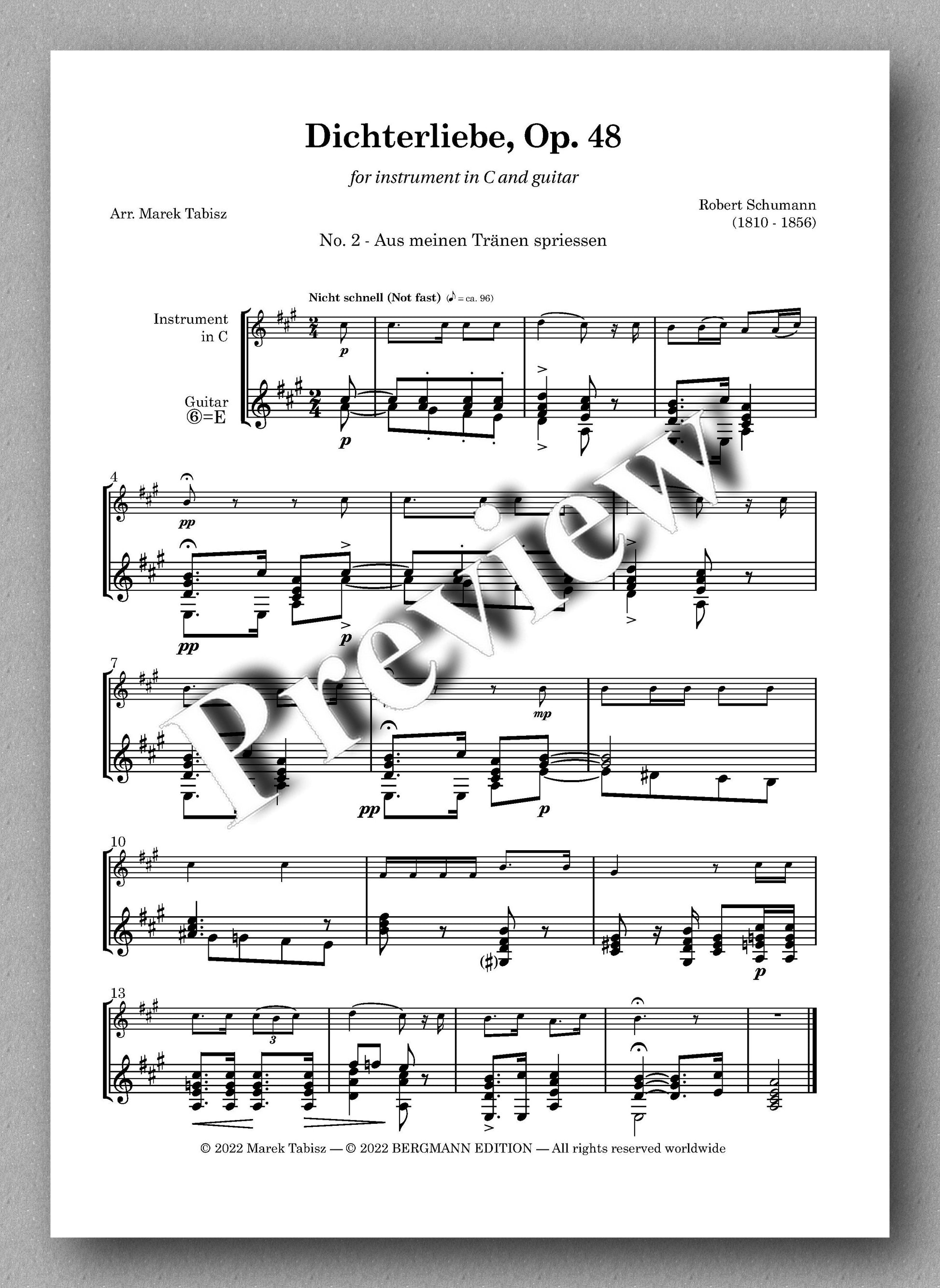 Robert Schumann, Dichterliebe Op. 48 - preview of No. 2 - Aus meinen Tränen spriessen