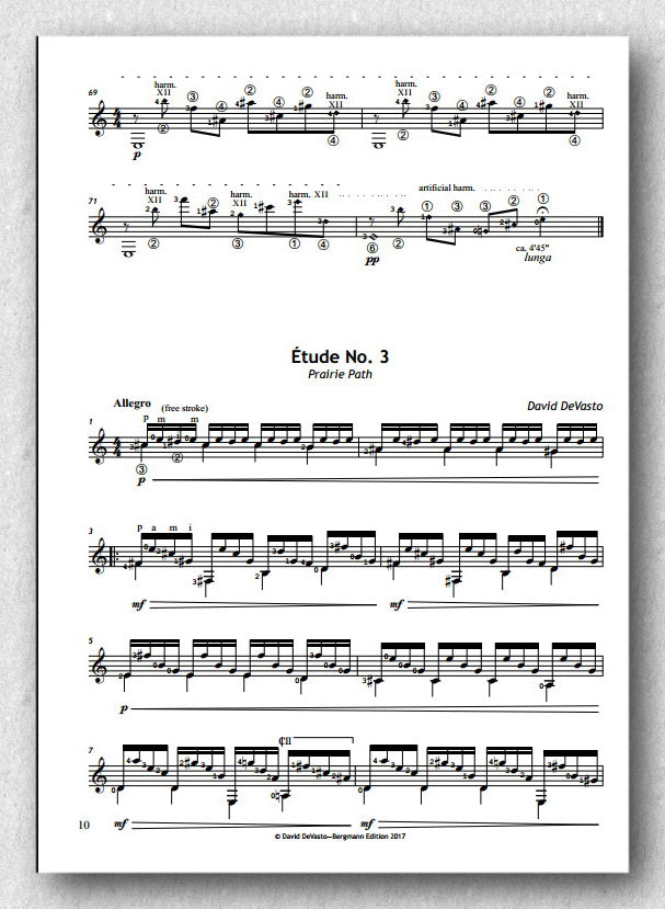 David DeVasto - Three Etudes - preview of the score 3