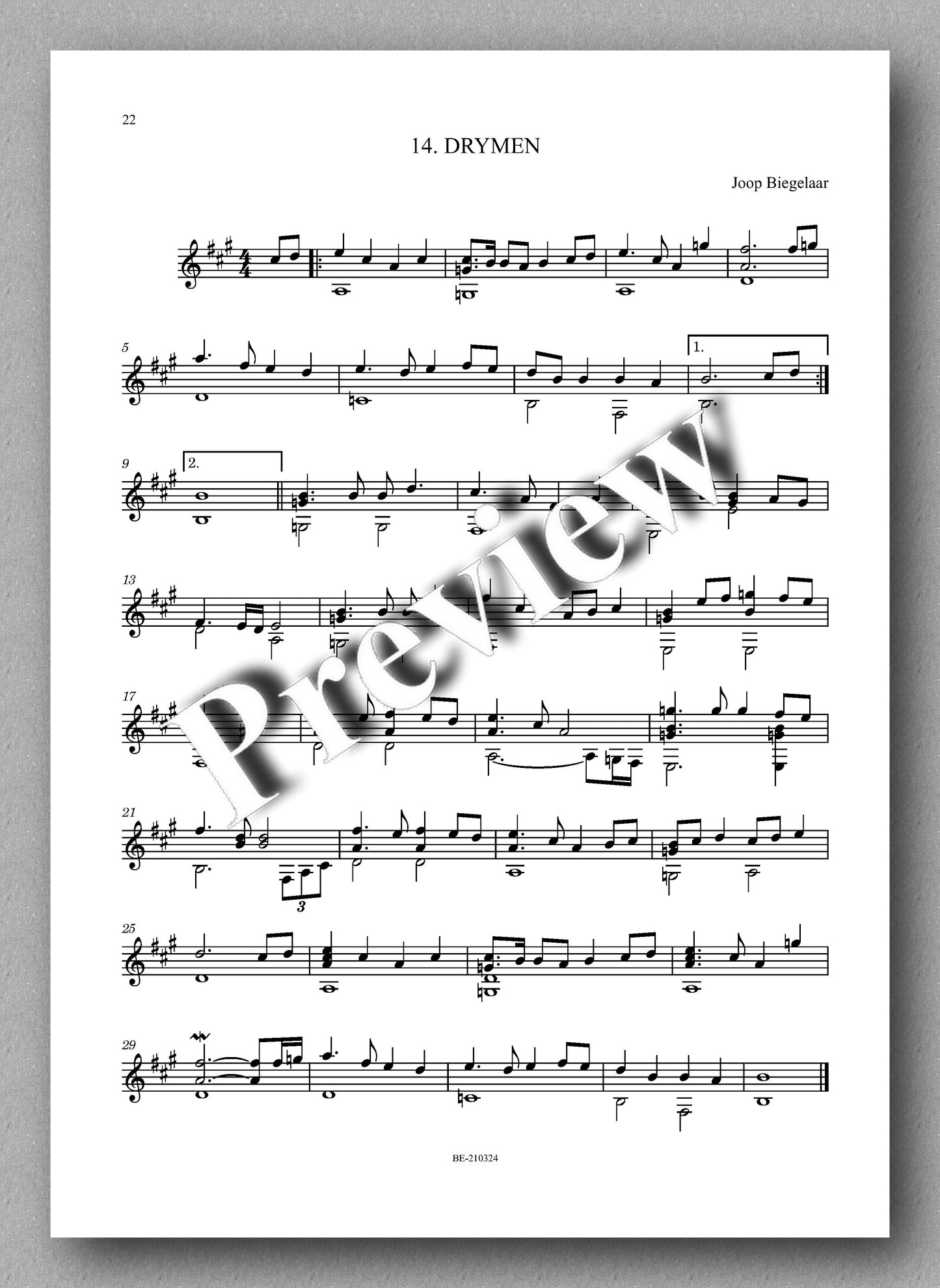 Biegelaar, To My Heart's Content - Music score 3