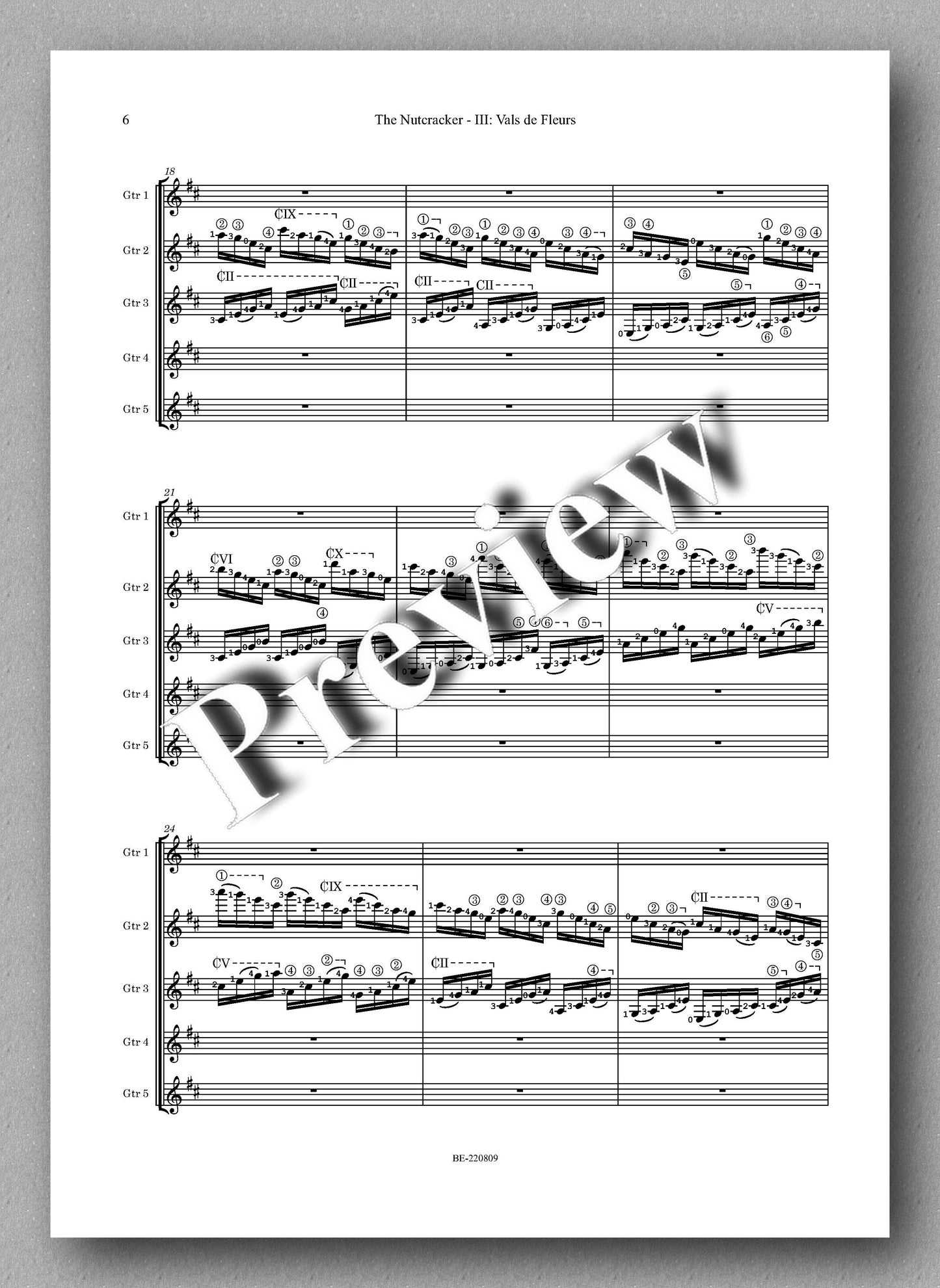 Pjotr Iljitsch Tschaikowsky,  Flower Waltz - music score 3