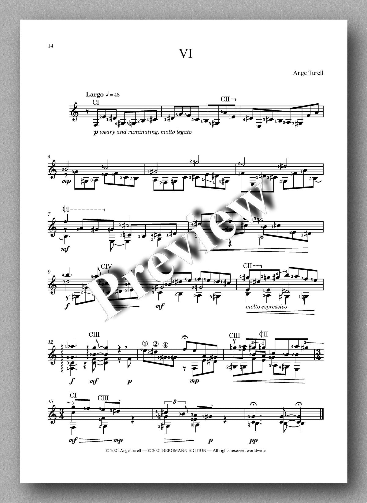 Turell, The Stream - music score 4