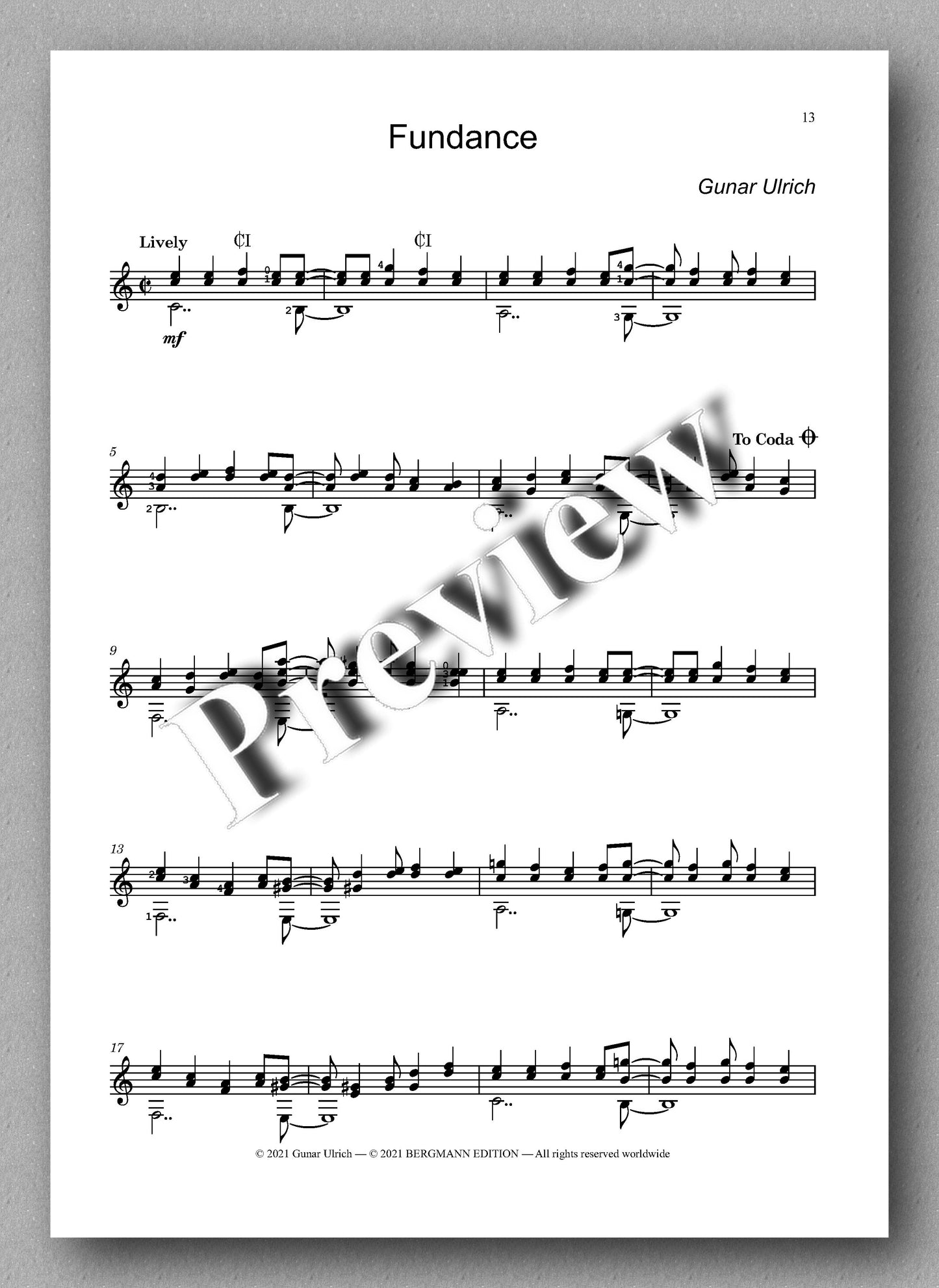 Ulrich, Five Fun Dances - music score 4