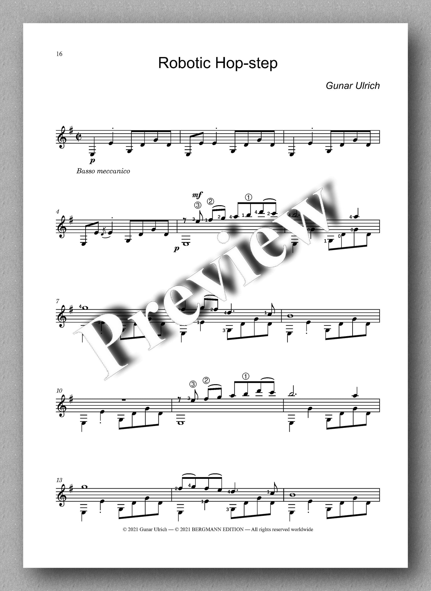 Ulrich, Five Fun Dances - music score 5