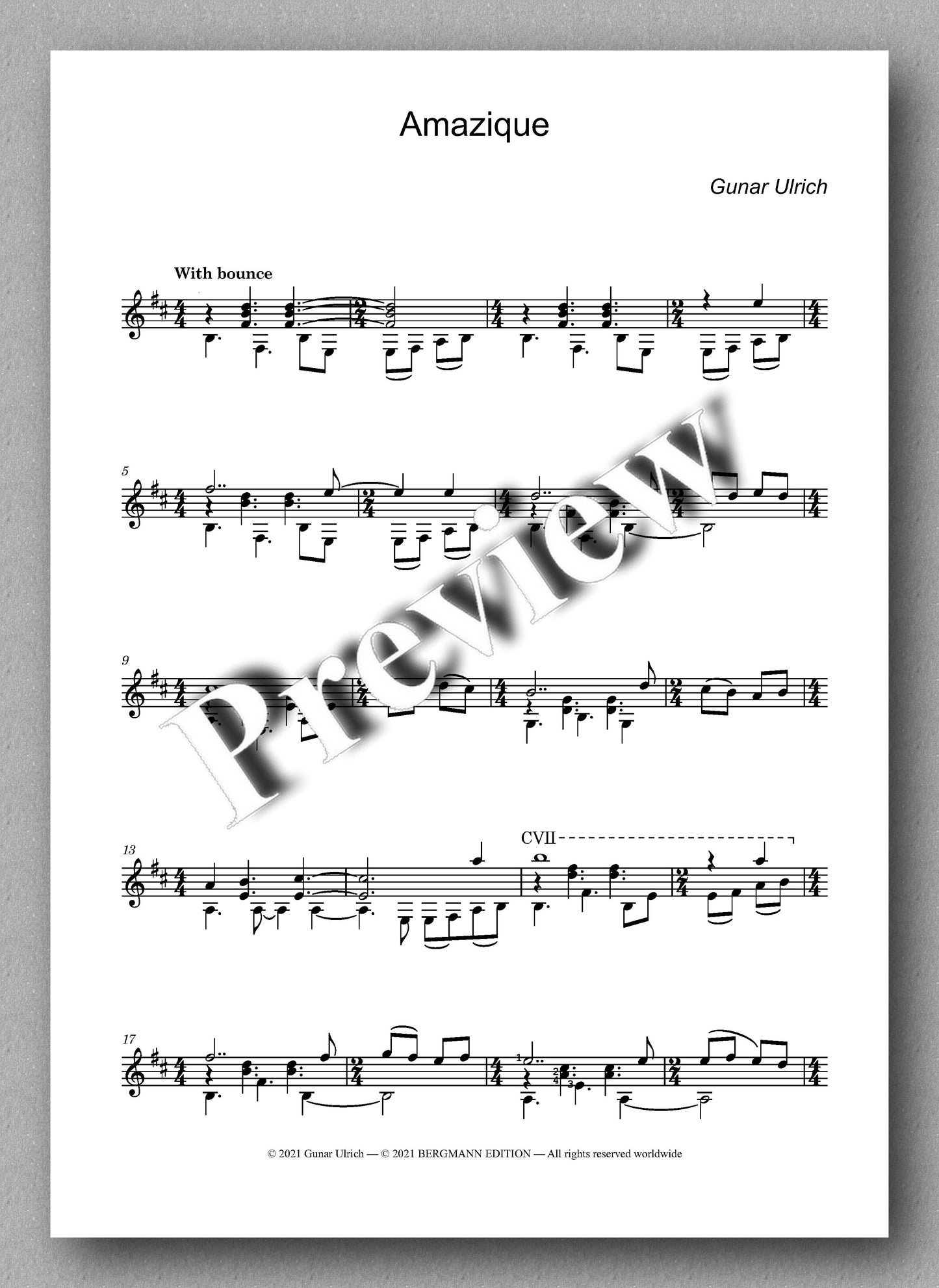 Ulrich, Five Fun Dances - music score 1