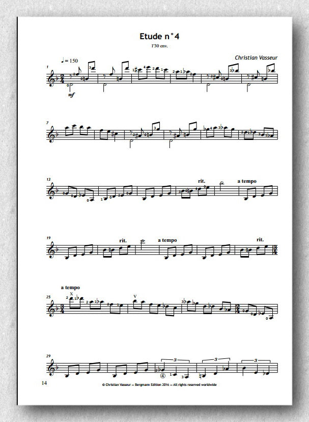 Vasseur, 12 Etudes