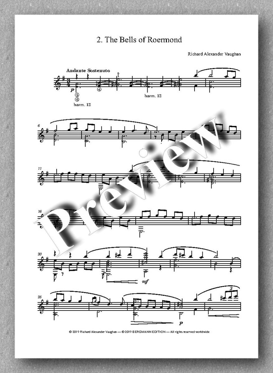 Richard Alexander Vaughan, Sonata Tansman - previev of the music score 2