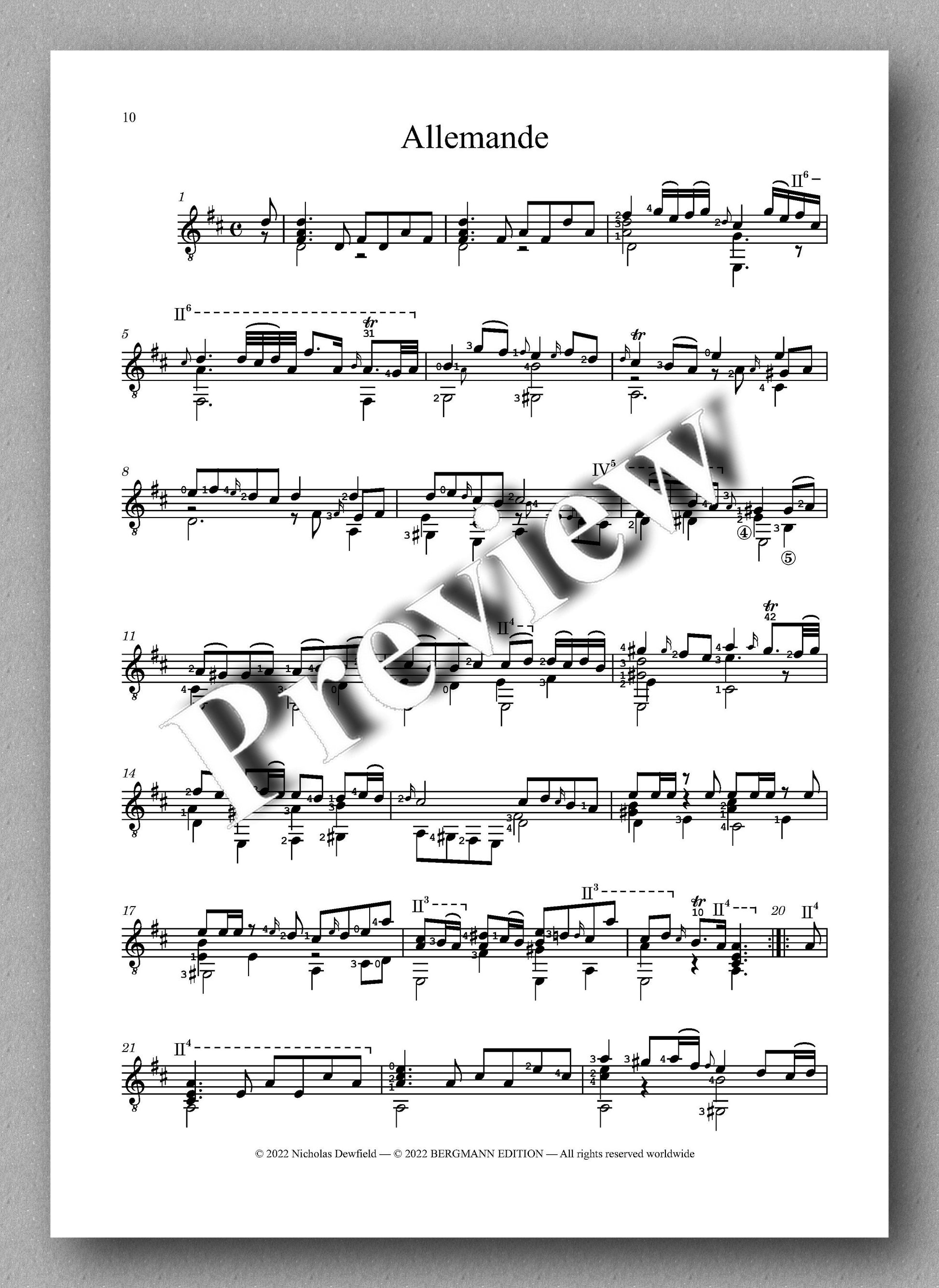 Weiss-Dewfield, Sonata No. 10 - Allemande