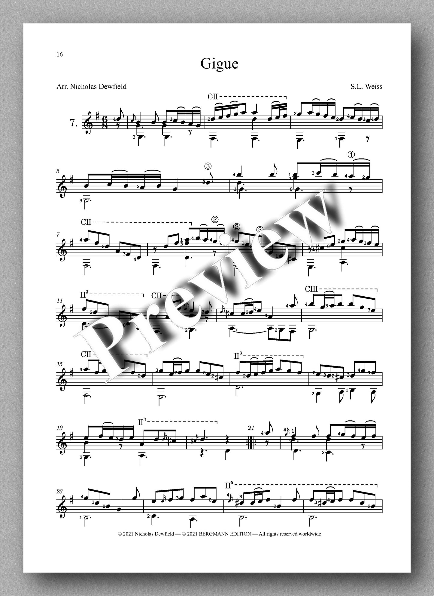 Weiss-Dewfield, Sonata No. 5 - music score 4