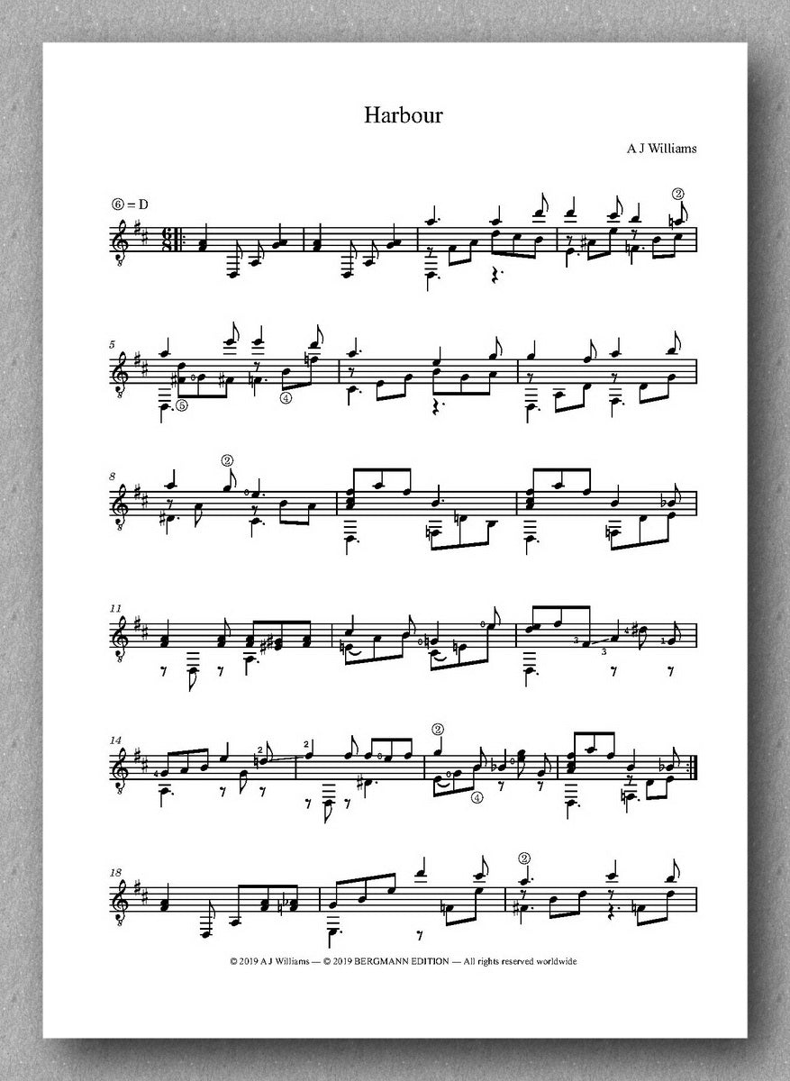 Andrew J Williams, Harbour - preview of the score