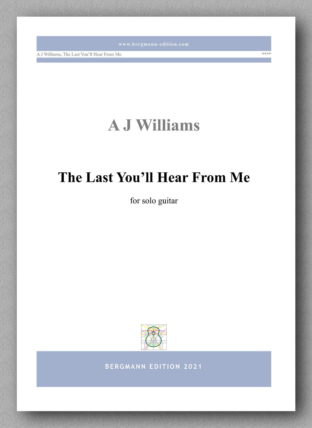 Williams, The Last You’ll Hear From Me - cover