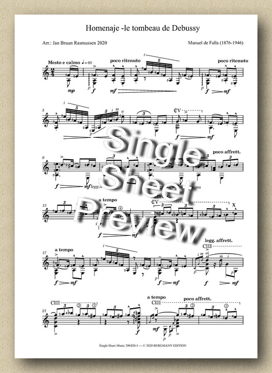Homenaje -le tombeau de Debussy, Manuel de Falla - Preview of the music