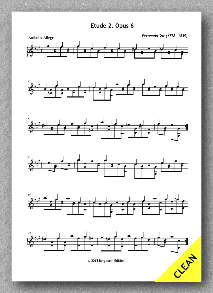 Sor Op. 6 Etude No. 2