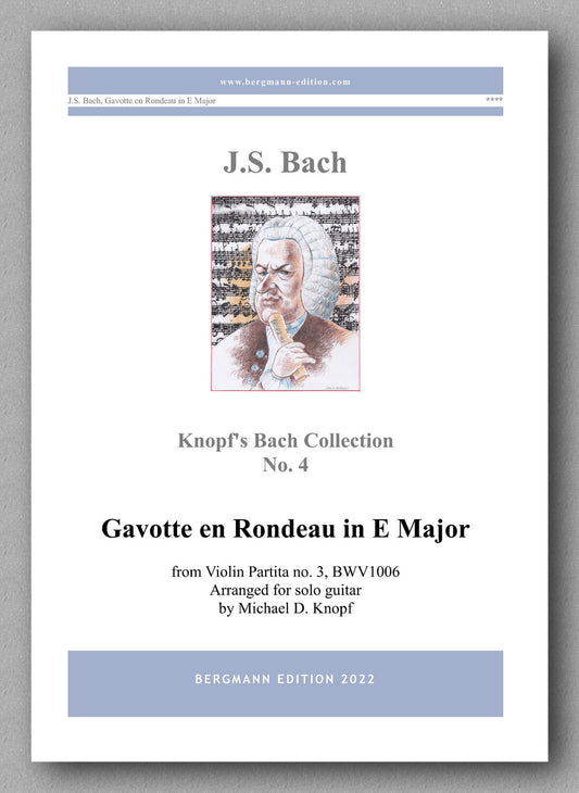 J.S.Bach, Gavotte en Rondeau in E Major, BWV 1006 - preview of the cover