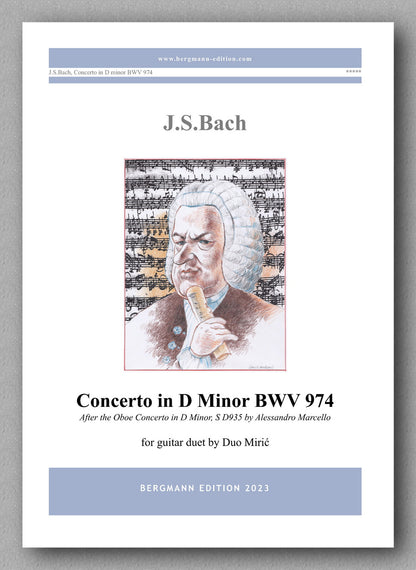 Bach-Mirić, Concerto in D Minor BWV 974 - preview of the cover