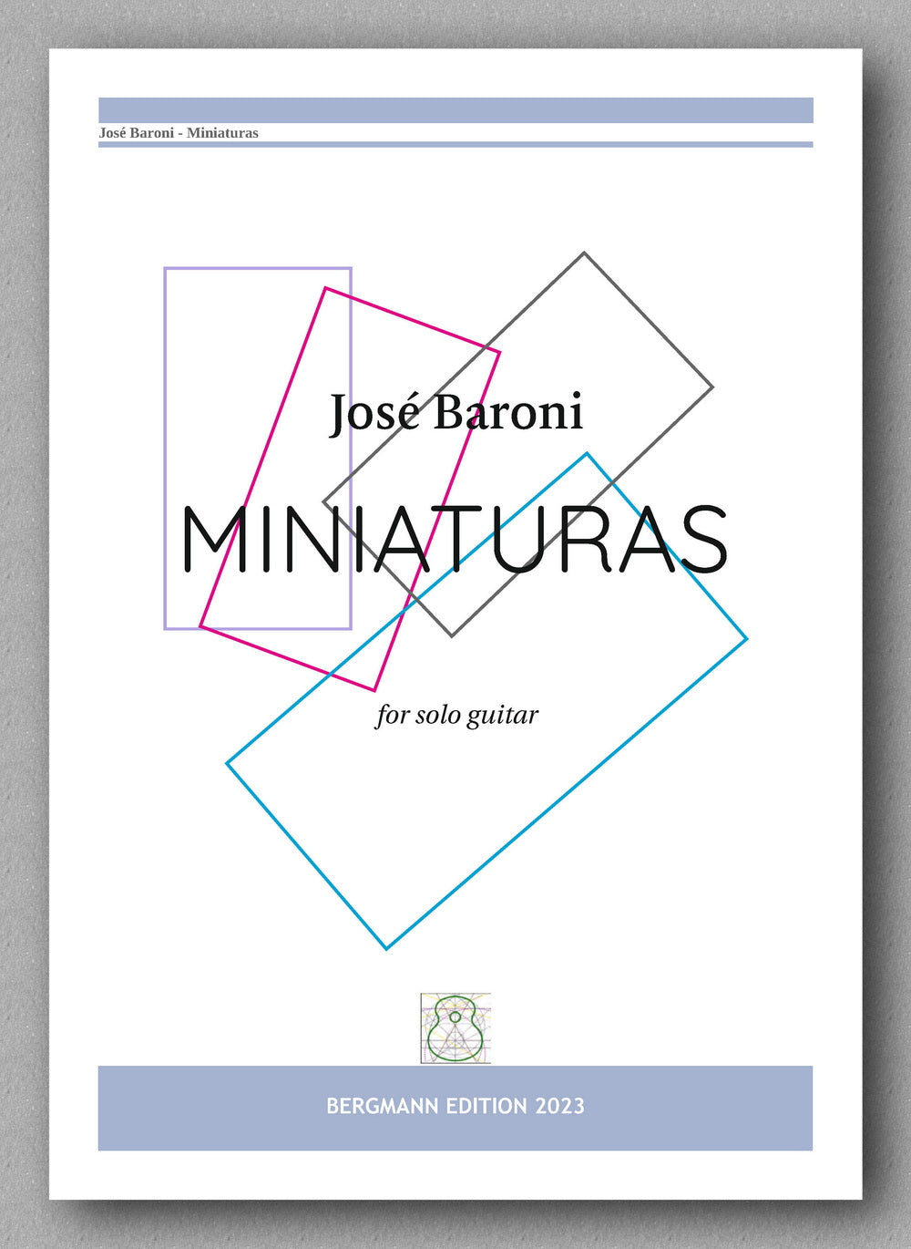 José Baroni, Miniaturas - preview of the cover