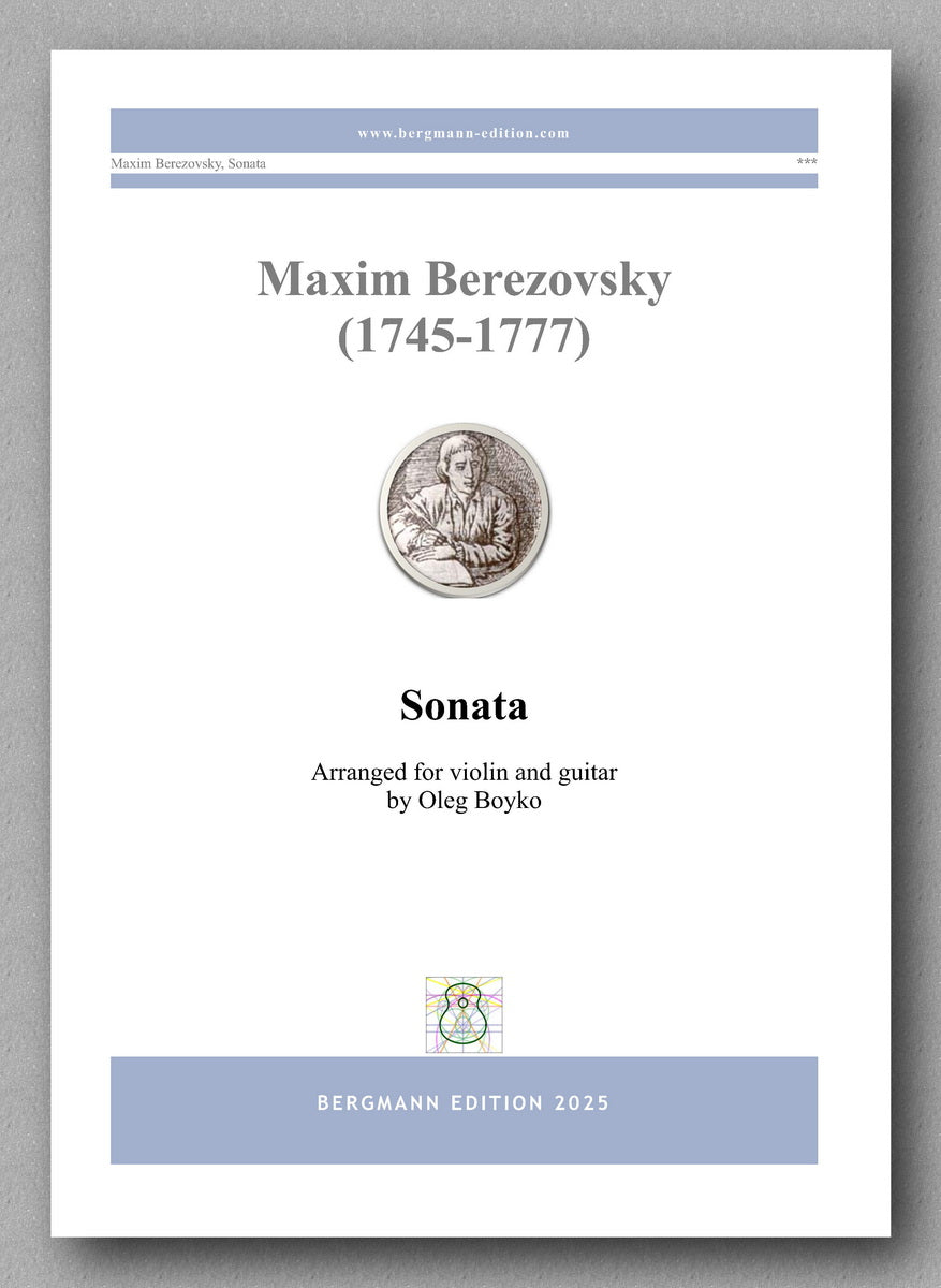 Maxim Berezovsky (1745-1777), Sonata - preview of the cover