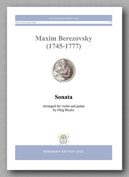 Maxim Berezovsky (1745-1777), Sonata - preview of the cover