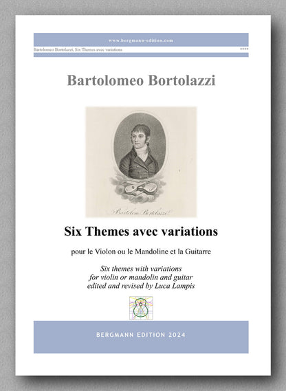 Bartolomeo Bortolazzi, Six Themes avec variations - preview of the cover