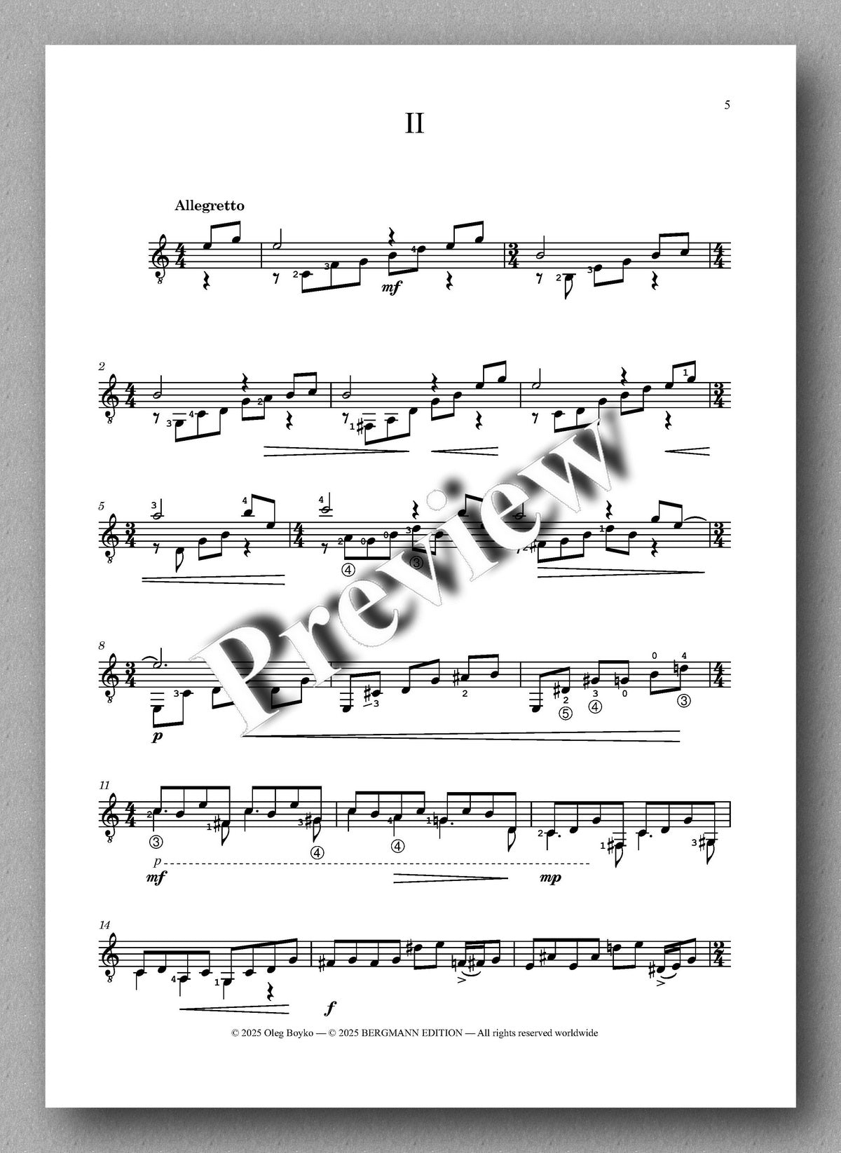 Sheet music with musical notation on a white background