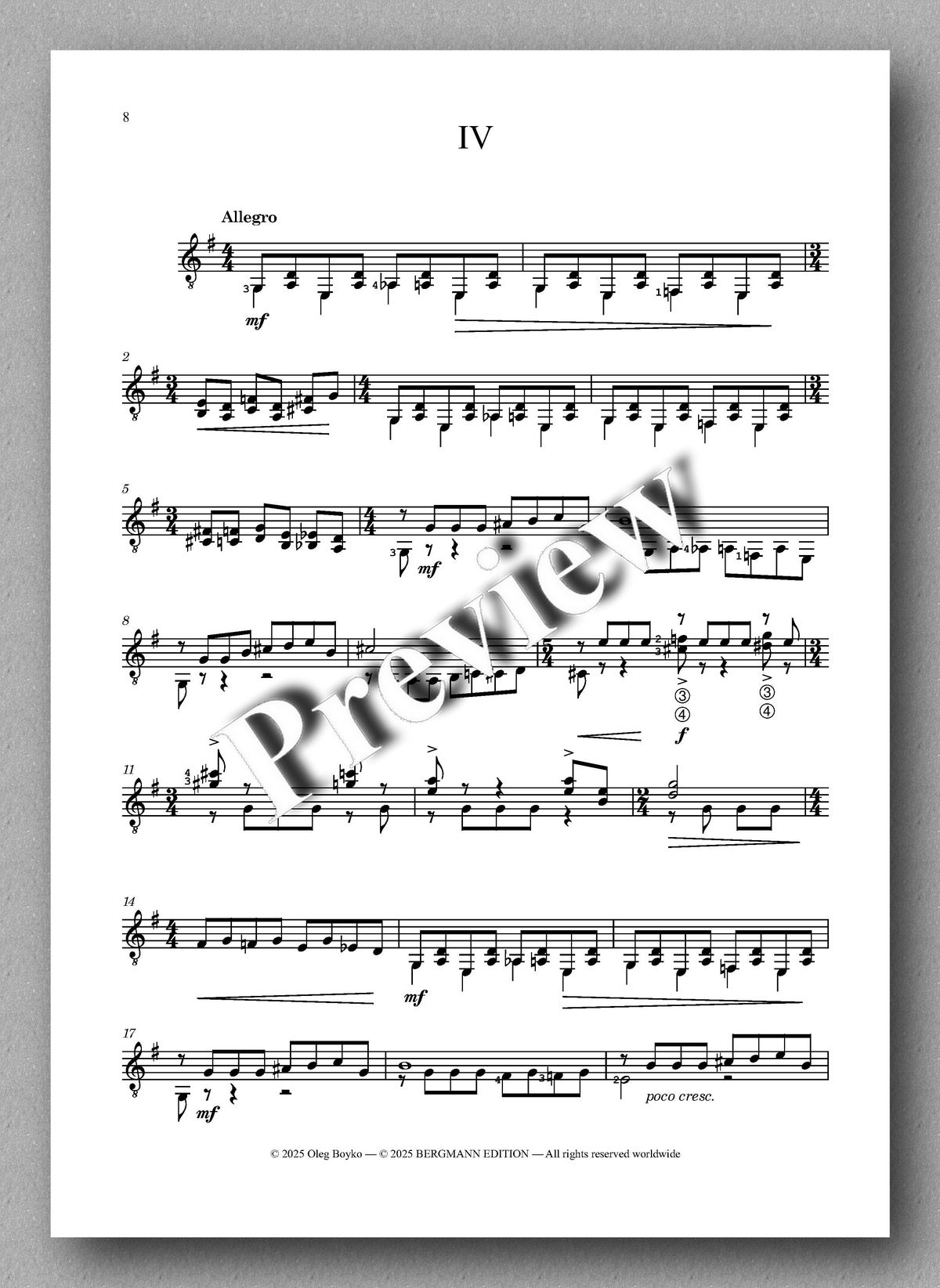 Sheet music with musical notation on a white background