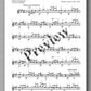 Sheet music with musical notation and text on a gray background