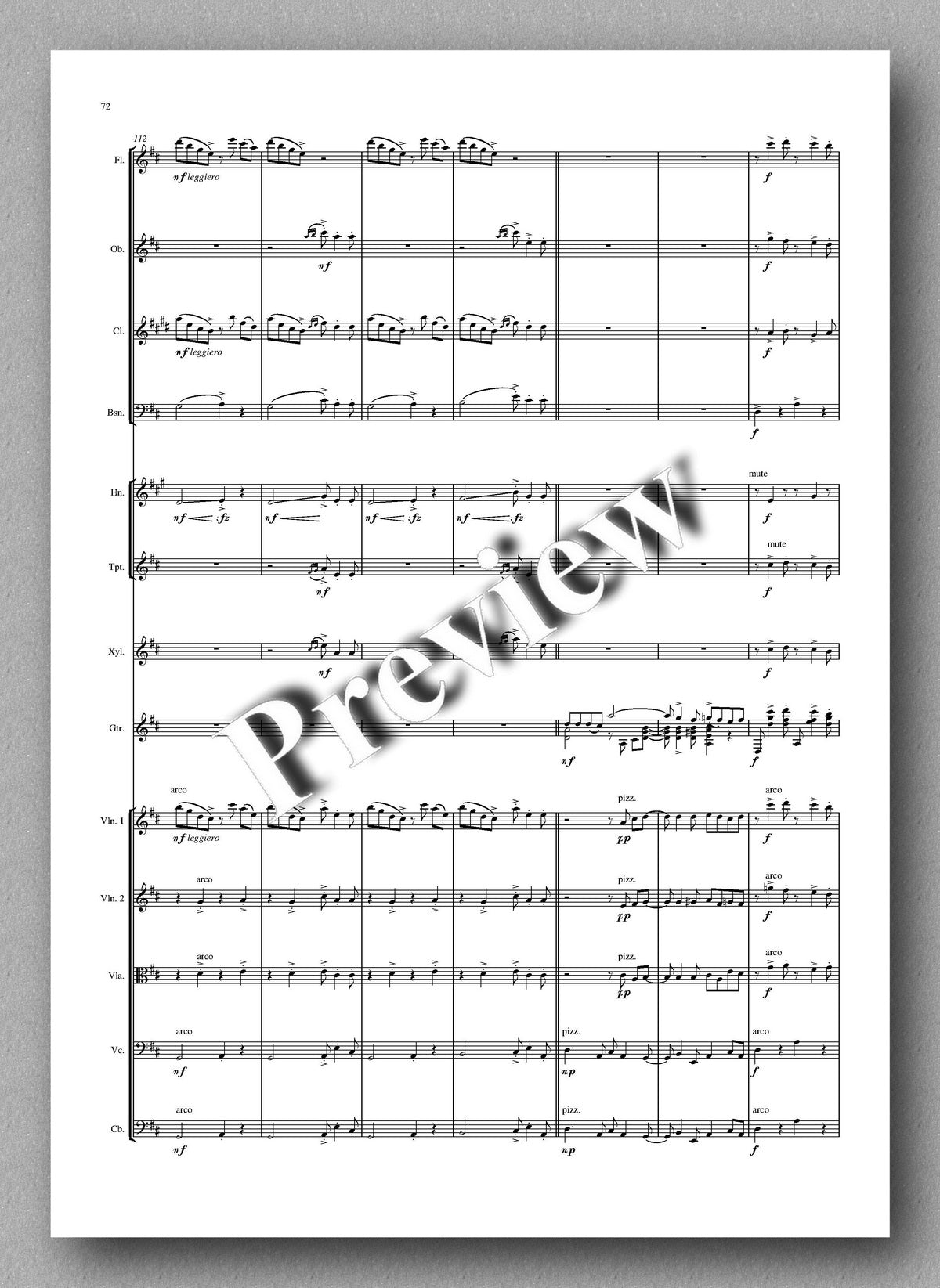 Roland Chadwick - Concerto Brasileiras - preview of the  music score 7