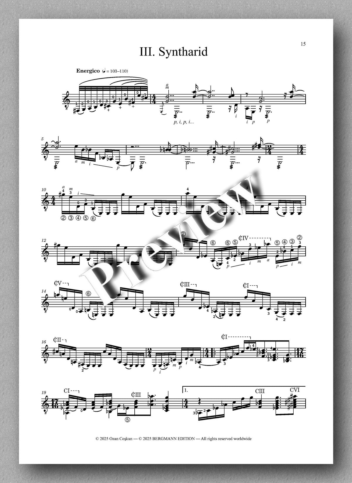 Ozan Coskun (Coşkun),&nbsp;The Holistics - preview of the Music Score 3
