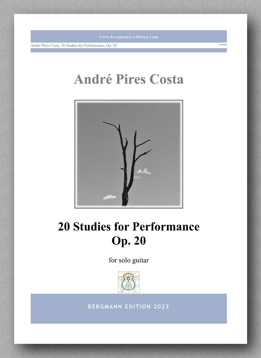 André Pires Costa,  20 Studies for Performance, Op. 20 - preview of the cover
