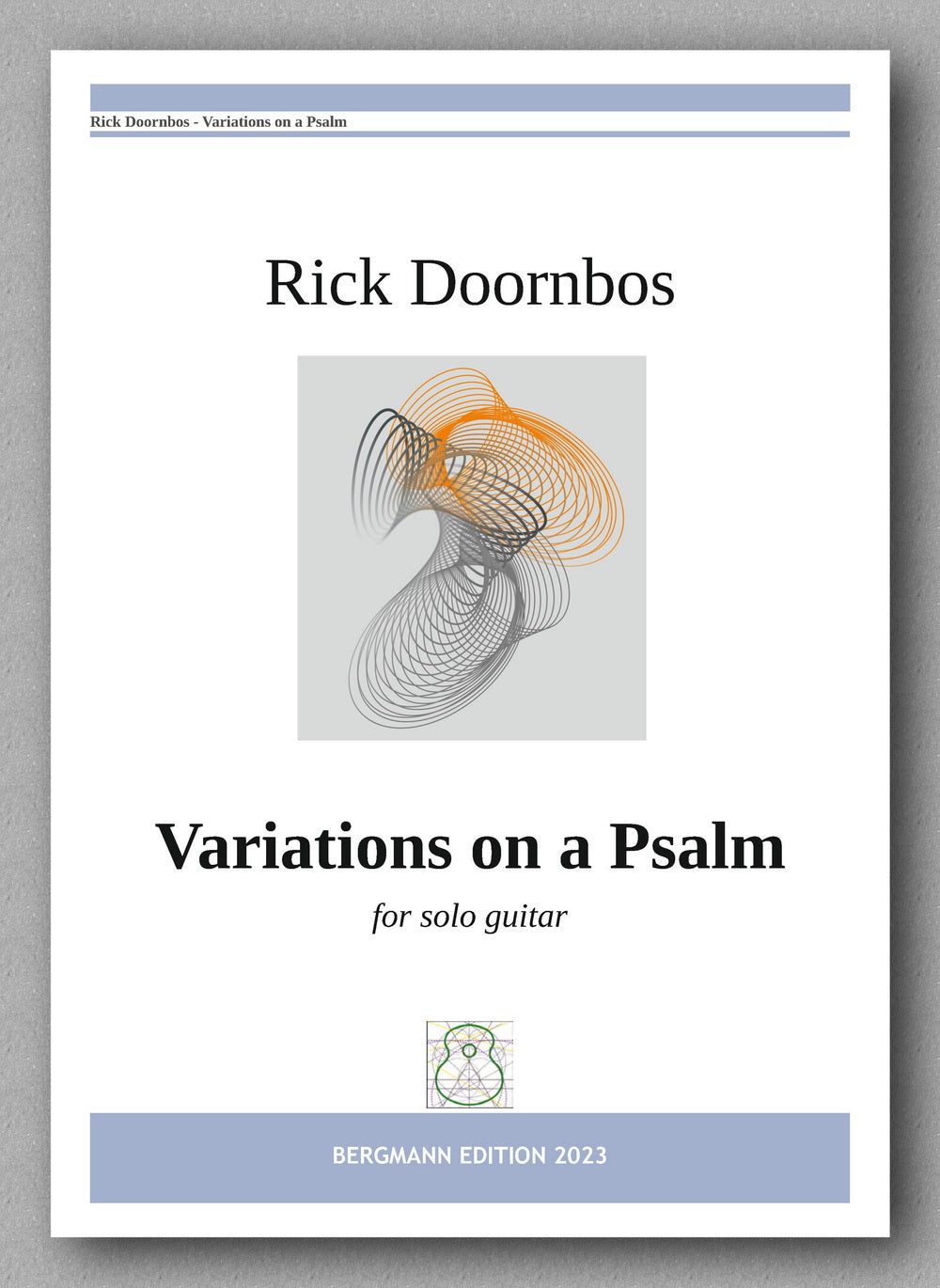 Variations on a Psalm by Rick Doornbos - preview of the cover