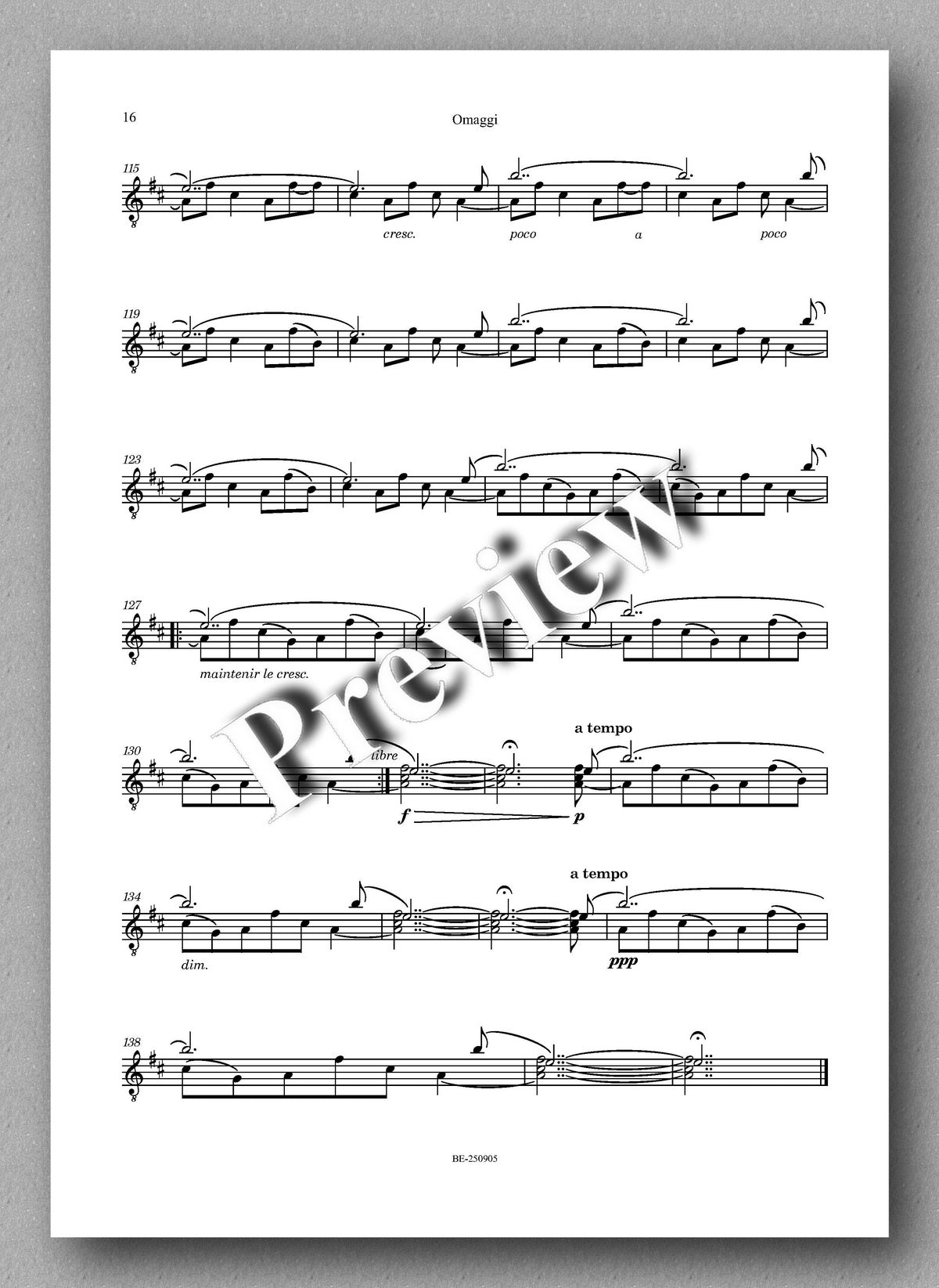 Sheet music with musical notation on a white background